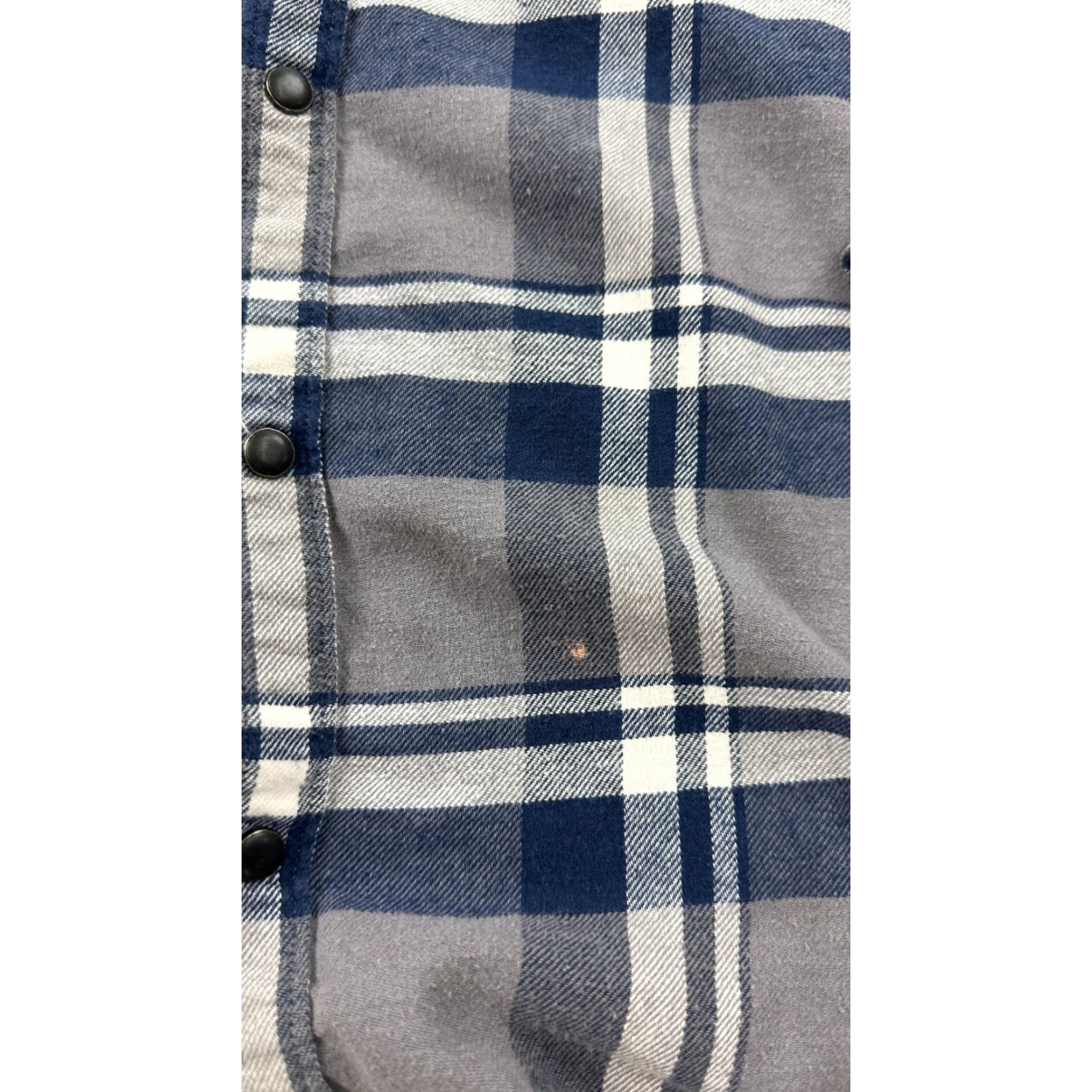 Lucky Brand Lucky Brand Shirt Mens Large Gray Blue Flannel Plaid Pocket Button Up Size US L / EU 52-54 / 3 - 4 Thumbnail