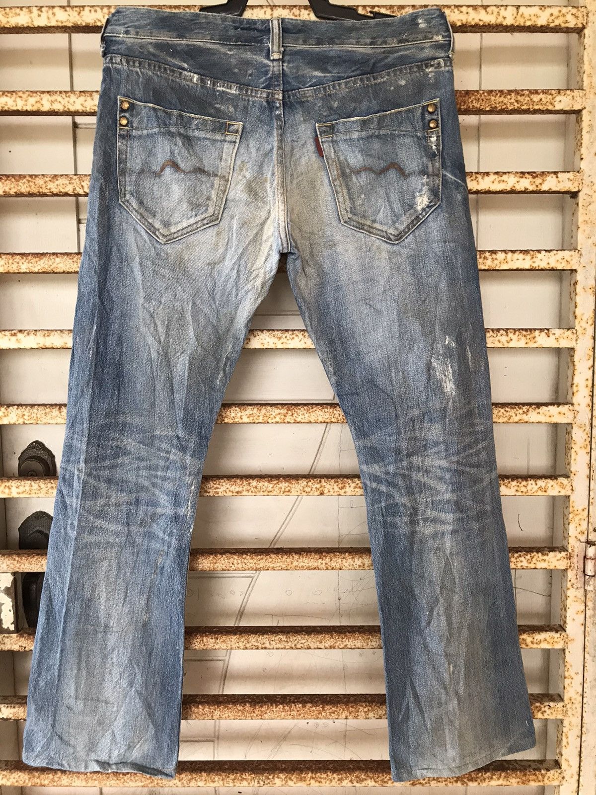Japanese Brand RIVERT & BLUE Made in Japan Bootcut Flared Jeans 29x30 Size US 29 - 1 Thumbnail