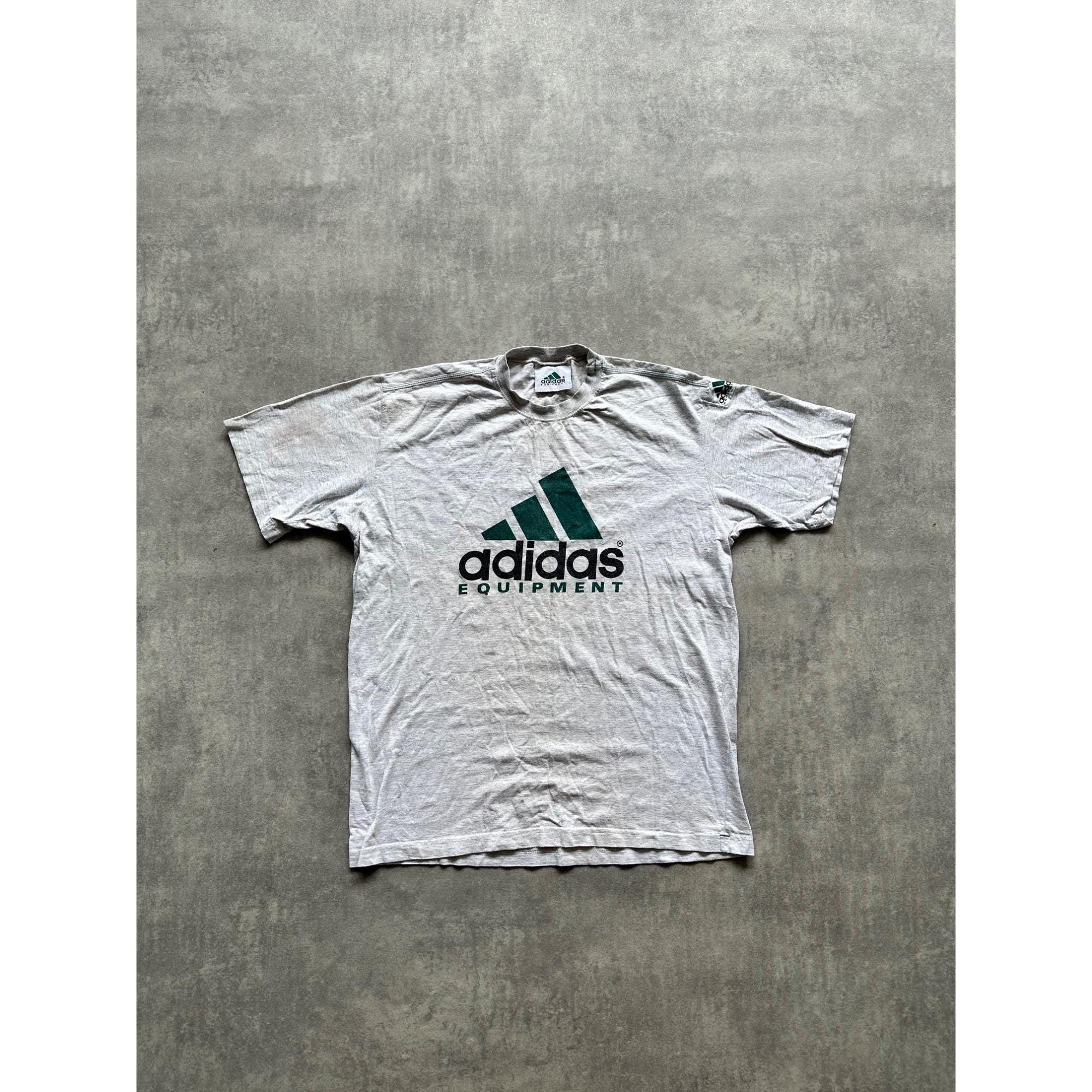 Adidas Vintage 90s Adidas Equipment T-Shirt Made in Greece. Size US L / EU 52-54 / 3 - 1 Thumbnail