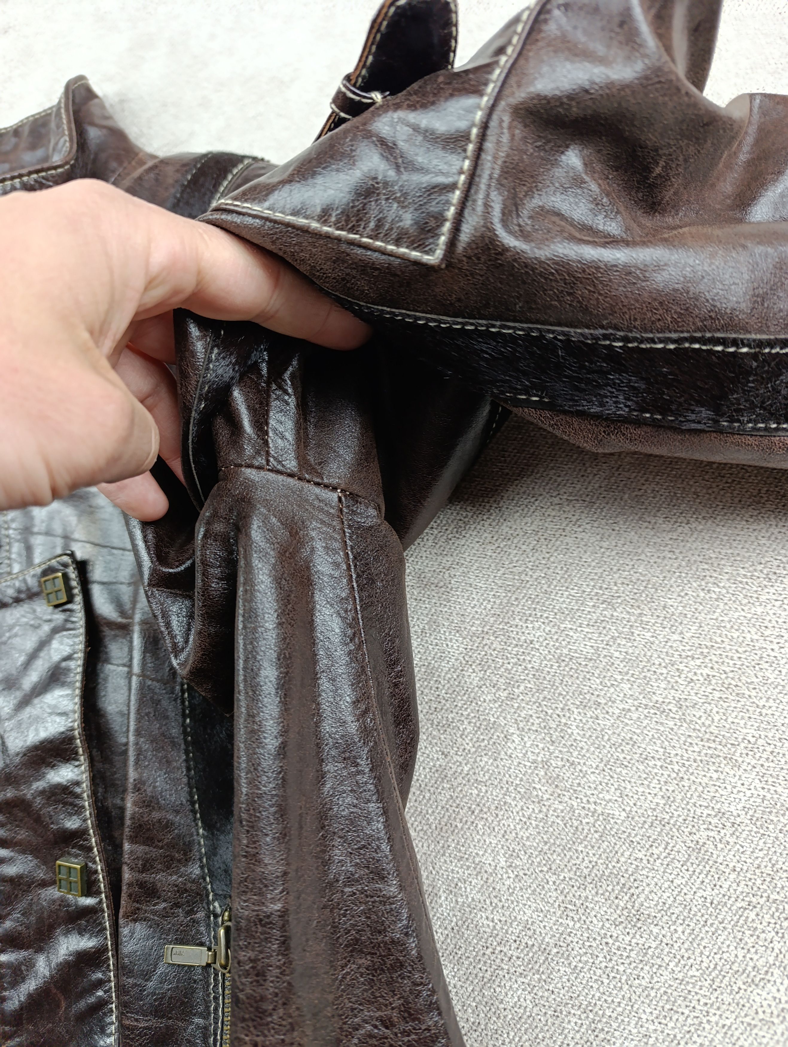 Versace Versace Womens Vintage Leather Avant-garde Jacket Size XS / US 0-2 / IT 36-38 - 11 Thumbnail