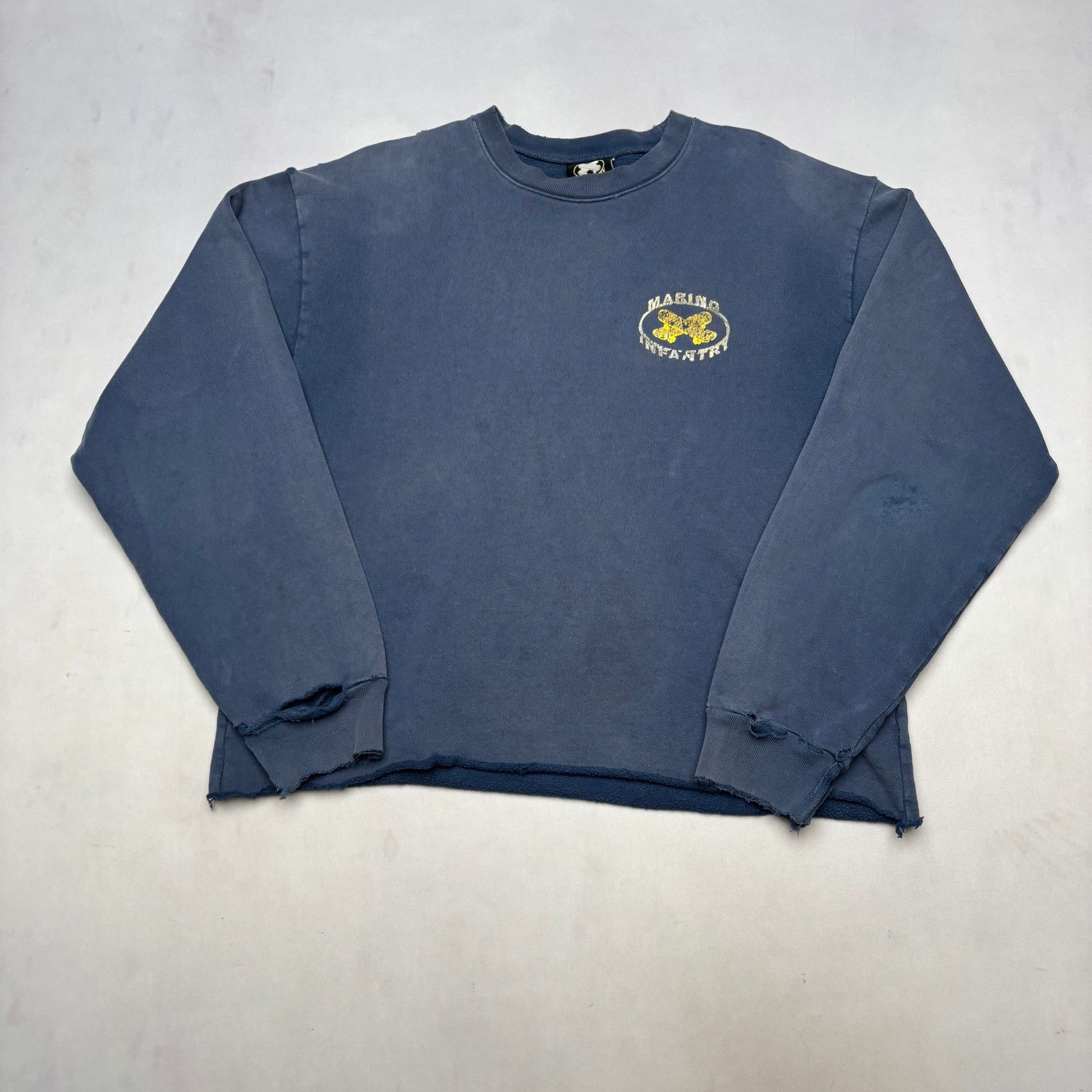 Marino Infantry Marino Infantry OG Logo Skateboard Boxy Crop Sweatshirt Crew Size US L / EU 52-54 / 3 - 3 Thumbnail