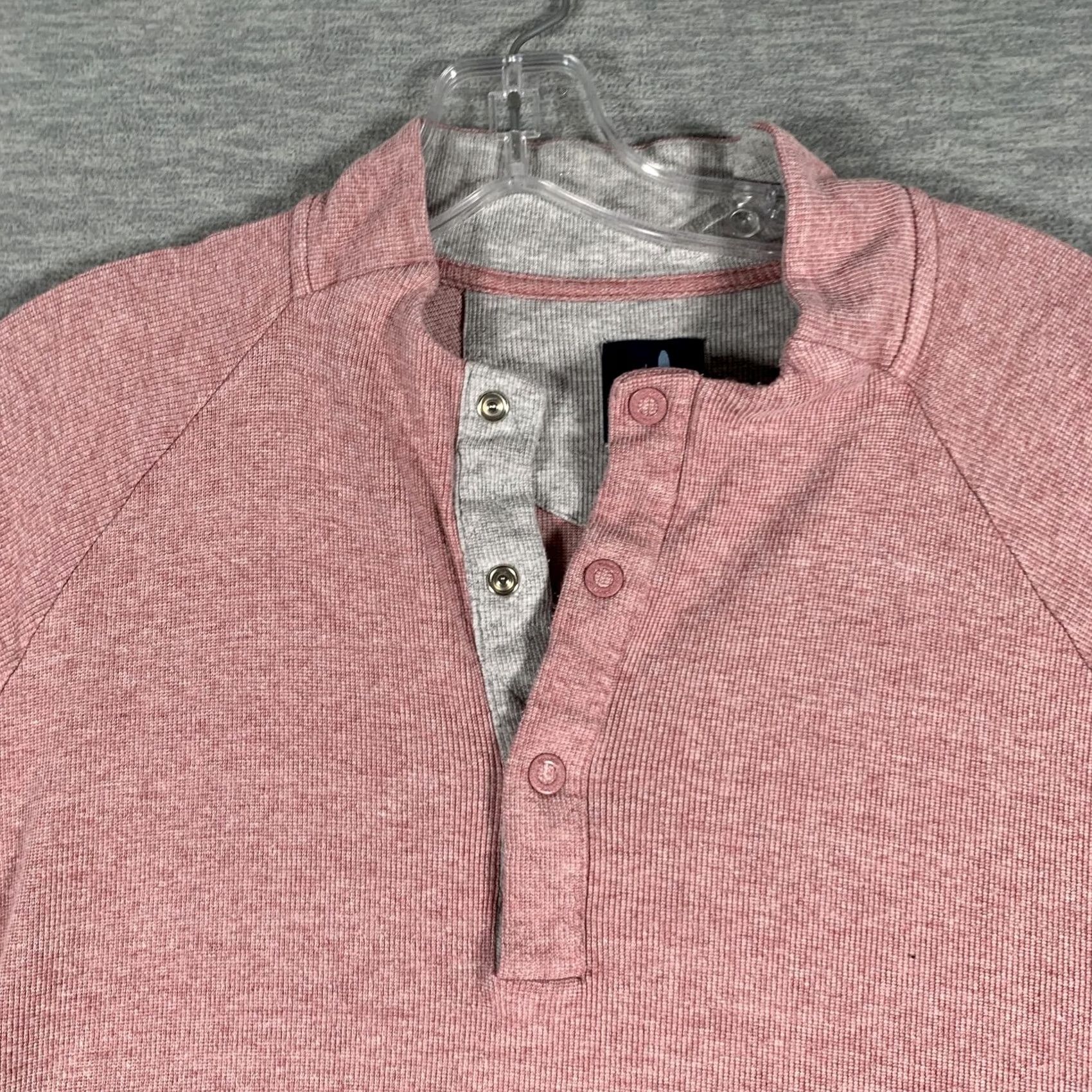 johnnie-O johnnie-O Shirt Mens XL Pink Henley Long Sleeve Stretch Knit Pullover Casual Size US XL / EU 56 / 4 - 4 Thumbnail