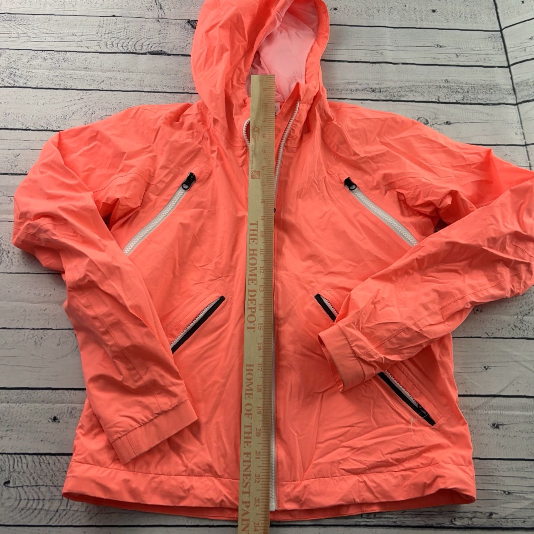 Lululemon Lululemon Windbreaker Jacket Hooded Orange Women 4 XS? Size S / US 4 / IT 40 - 3 Thumbnail