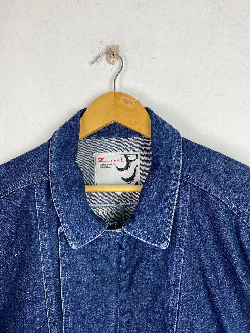 Japanese Brand vintage japanese brand denim jacket bomber style Size US XXL / EU 58 / 5 - 2 Thumbnail