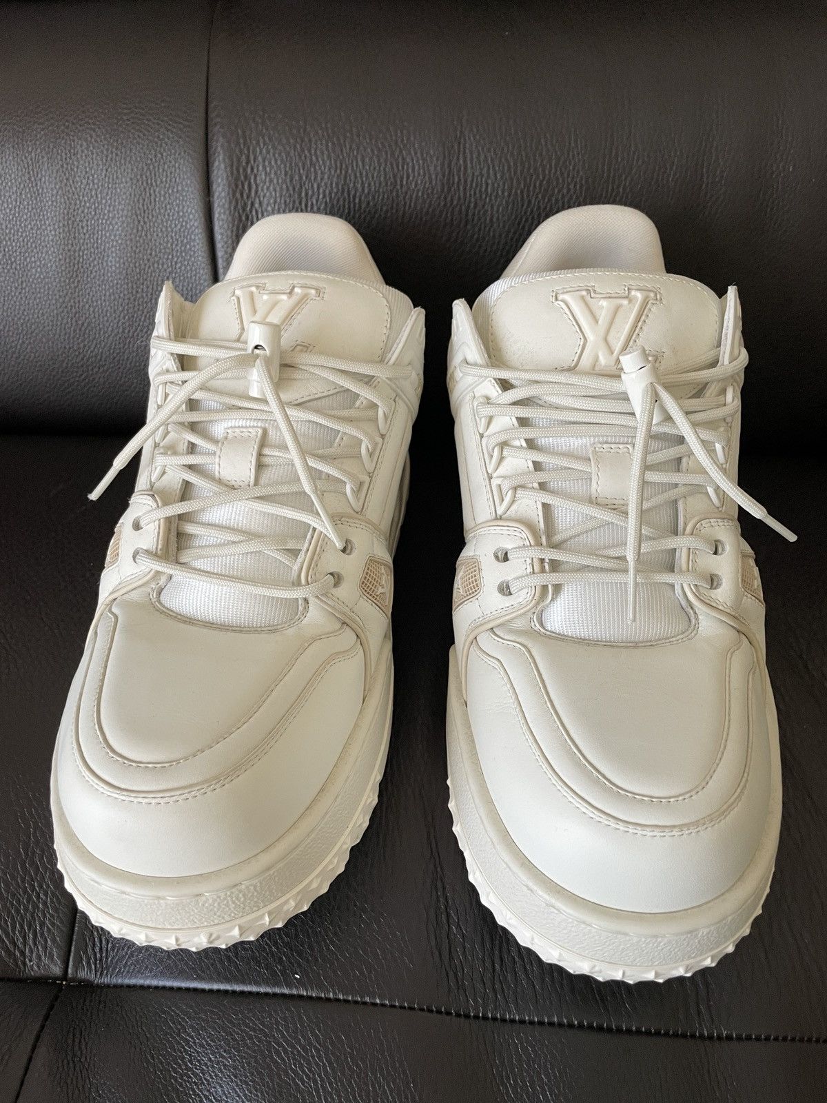 Louis Vuitton LV Trainer Maxi sneaker white VL 1203 9 1/2 | Grailed
