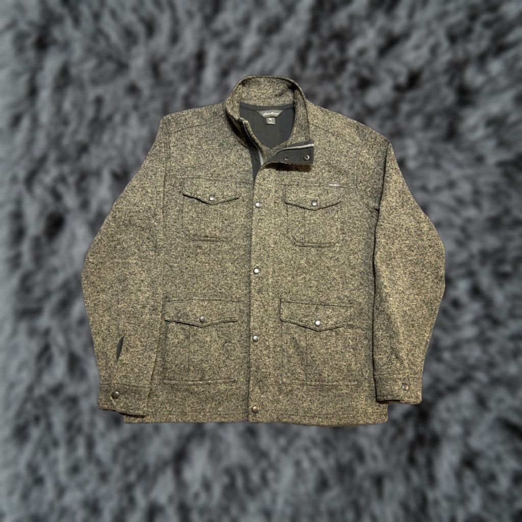 Eddie Bauer Eddie Bauer Jacket Mens L Gray Military Pockets Full Zip Outdoors Outdoor Casual Coat Size US L / EU 52-54 / 3 - 1 Thumbnail