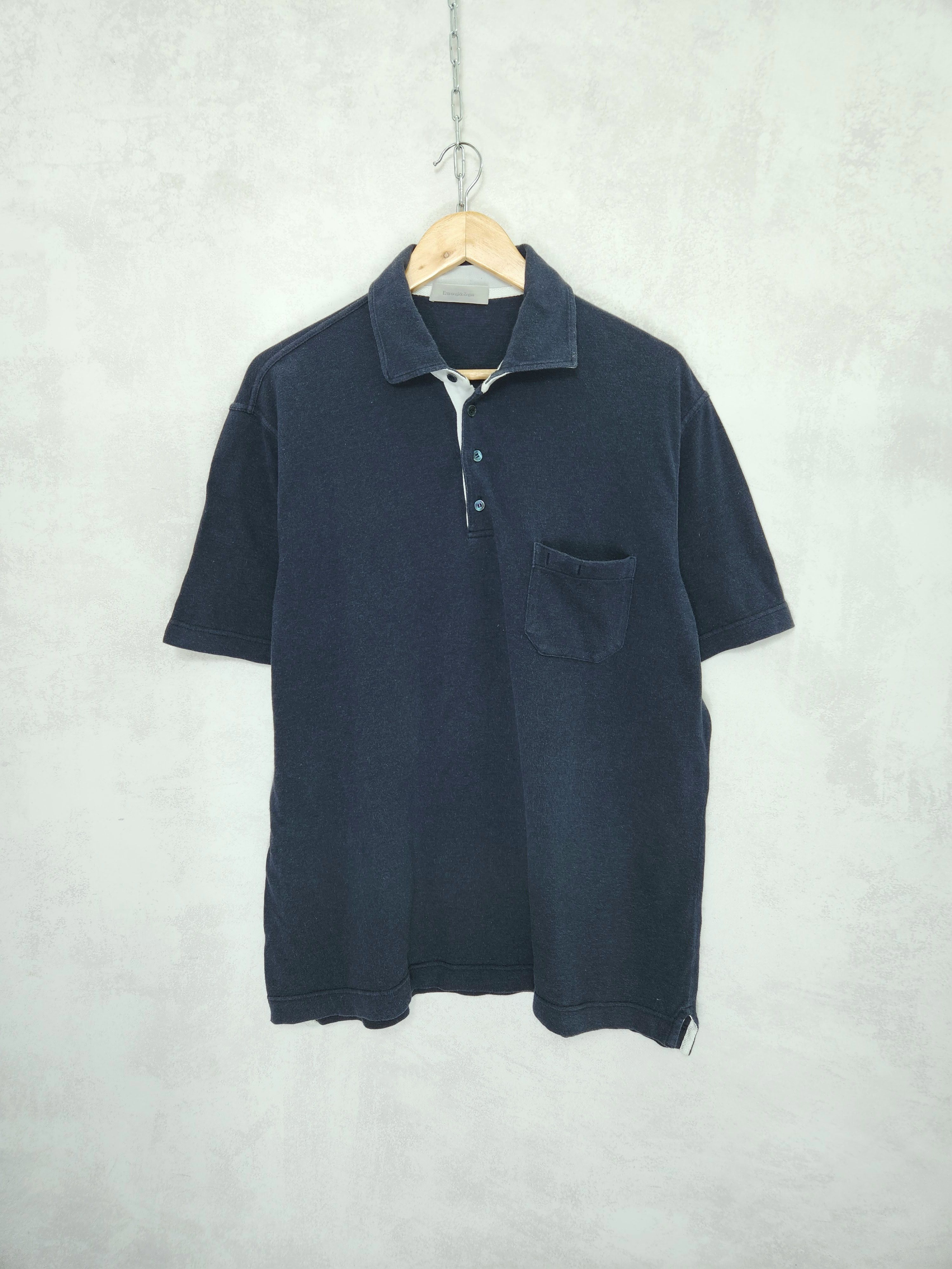 Designer Essential Ermenegildo Zegna Collared Polo Shirt Size US XL / EU 56 / 4 - 1 Thumbnail