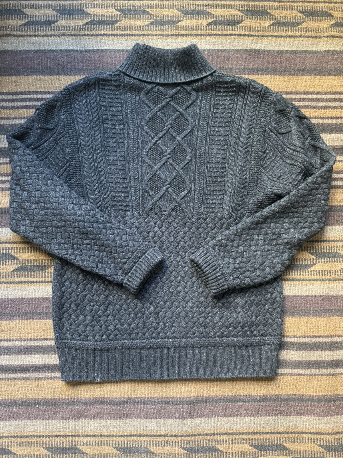 RRL Ralph Lauren Mock Neck Sweater Size US M / EU 48-50 / 2 - 2 Thumbnail