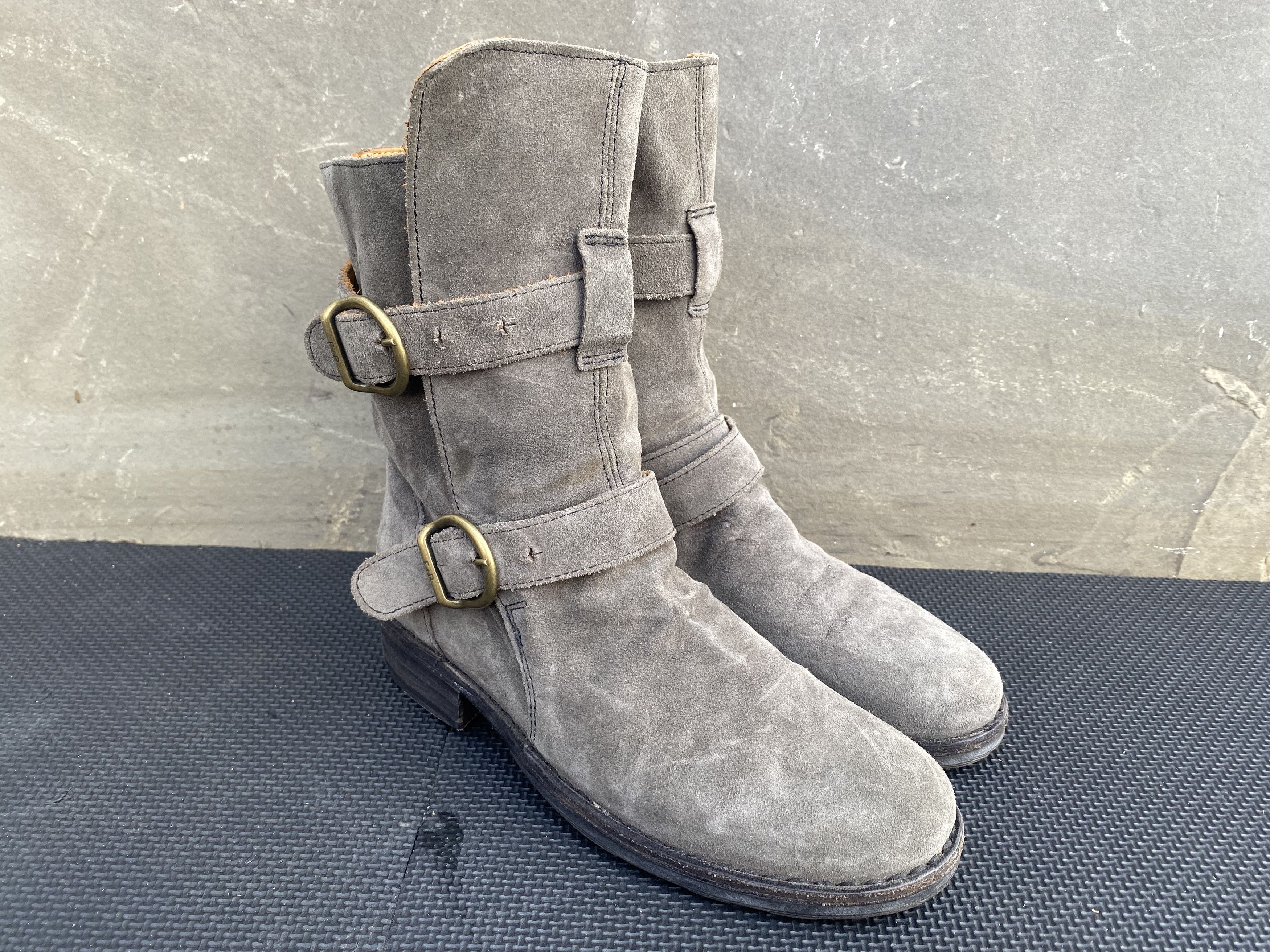 Fiorentini + Baker Fiorentini Baker Eternity Gray Suede Biker Moto Women's Size US 5 / IT 35 - 3 Thumbnail