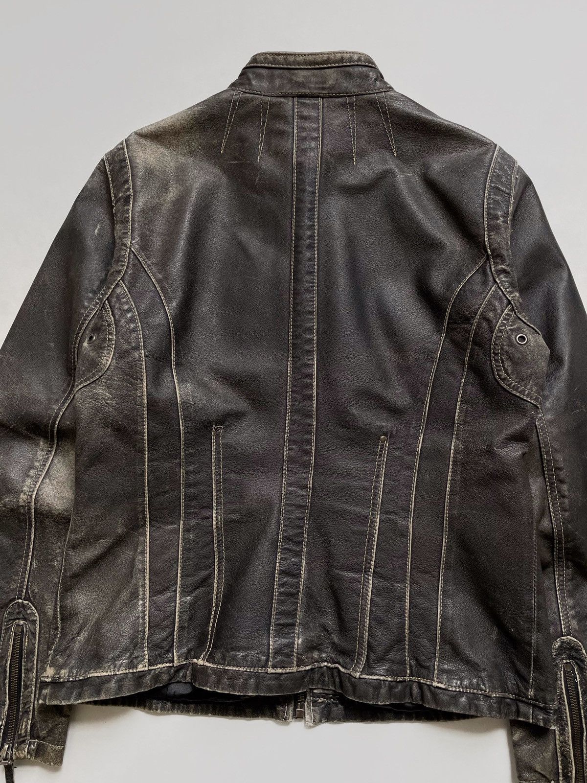 Other Vintage Heine avant-grade leather jacket Y2K Japanese style Size L / US 10 / IT 46 - 5 Thumbnail