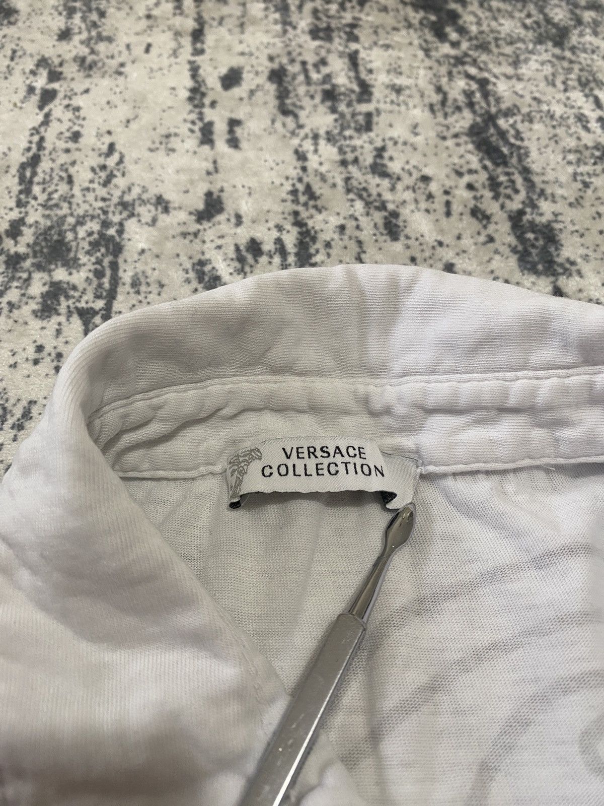 Versace Luxury Versace collection polo shirt with big medusa on back Size US M / EU 48-50 / 2 - 2 Thumbnail