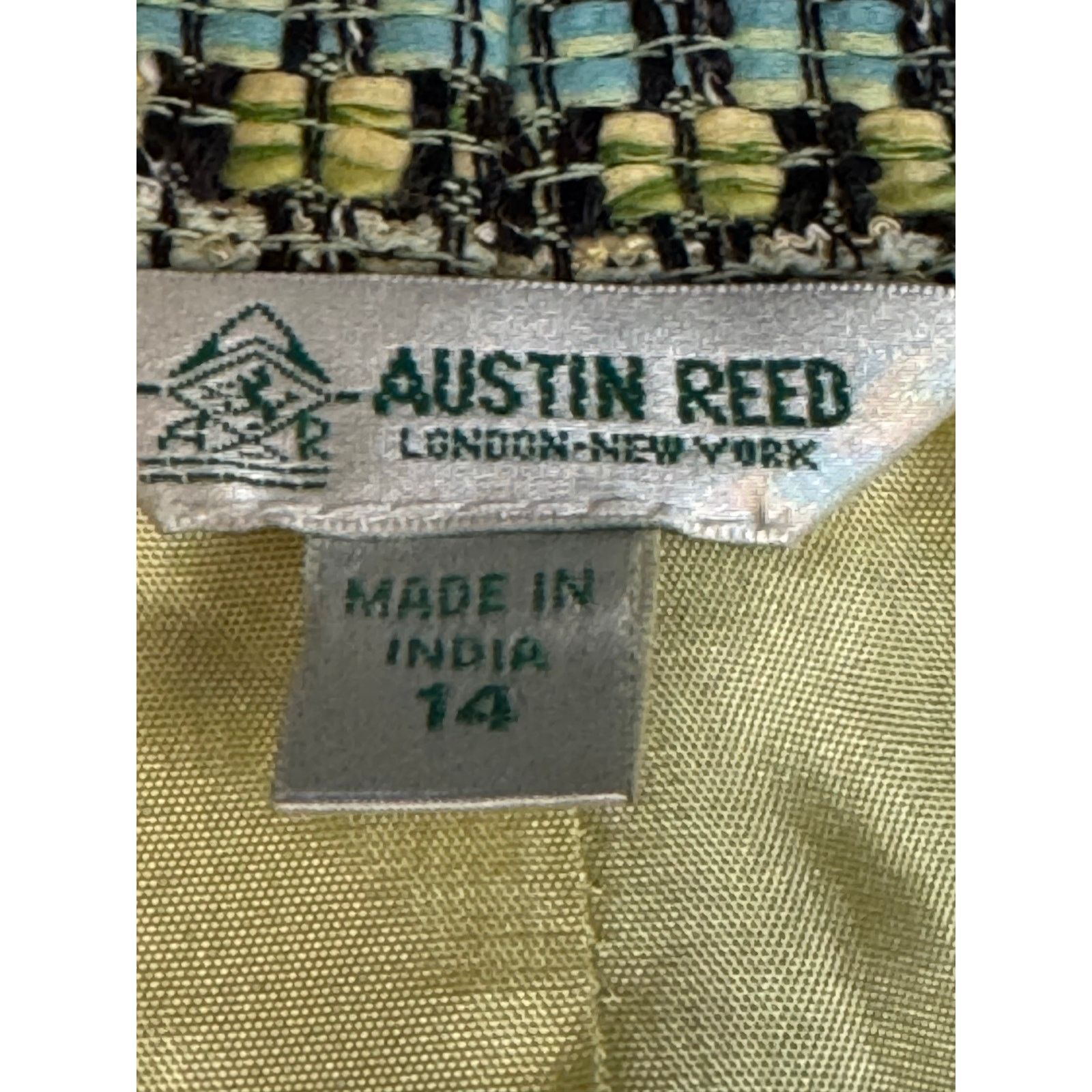 Austin Reed Austin Reed · Tweed Open Blazer · Blue Yellow · Size 14 Size XL / US 12-14 / IT 48-50 - 8 Thumbnail
