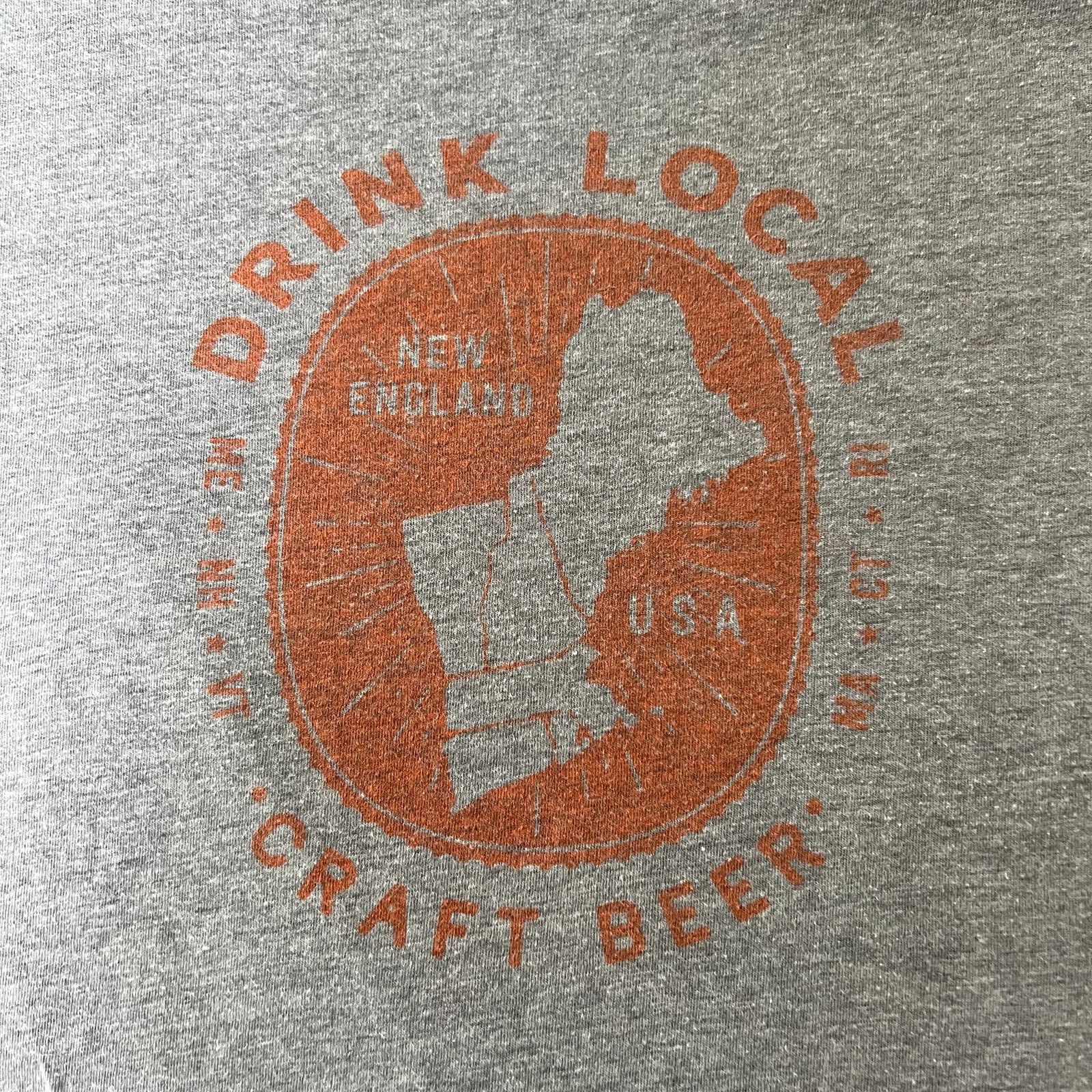 Next Level Apparel New England Drink Local Gray Short Sleeve Tee Size S / US 4 / IT 40 - 8 Thumbnail
