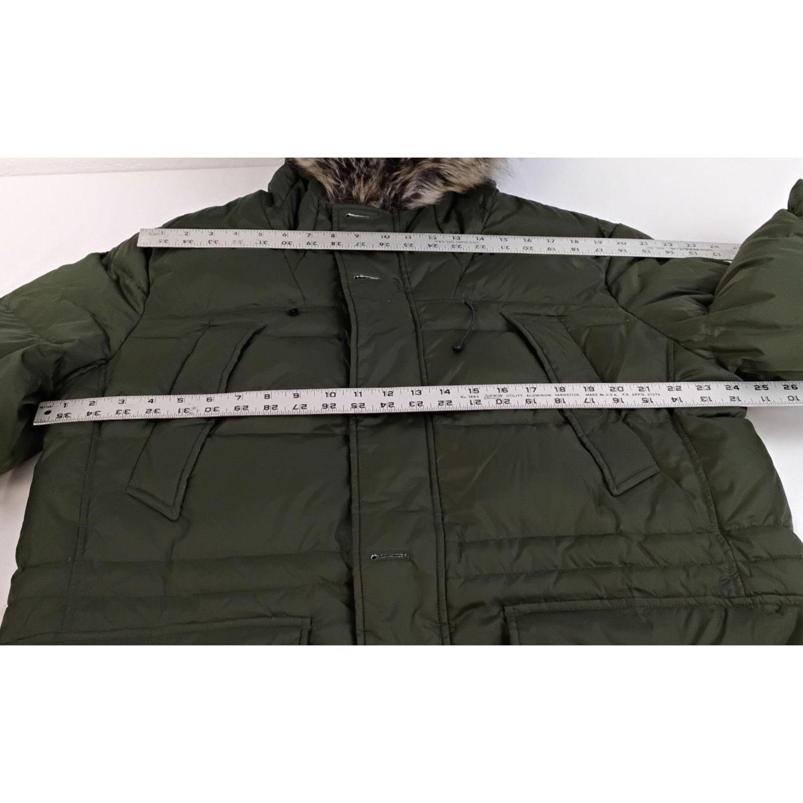Lands' End Lands End Down Parka Men's L (42-44) Green Primaloft Size US L / EU 52-54 / 3 - 11 Thumbnail