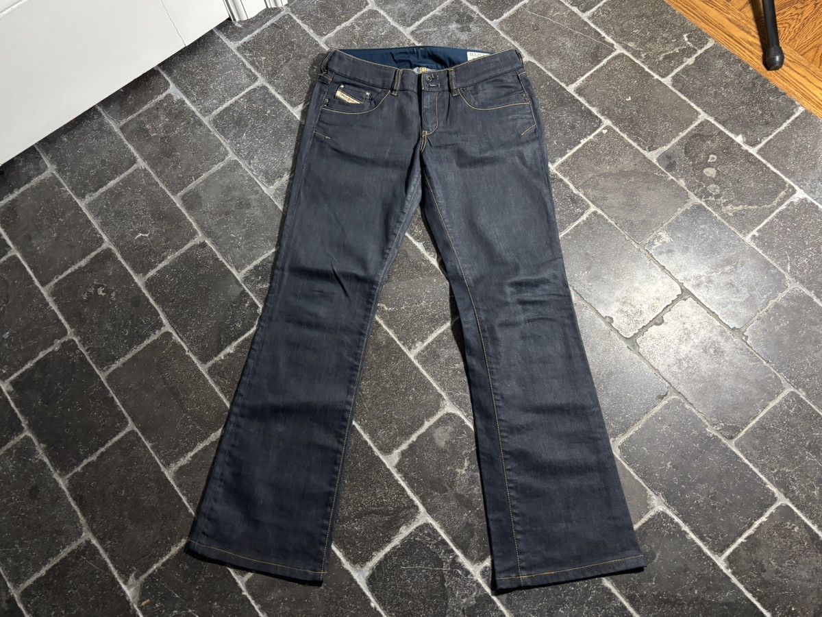 Diesel 2004 Diesel Jeans Ronhar Waxed Luster Slimane Flared VIntage Size US 31 - 21 Thumbnail