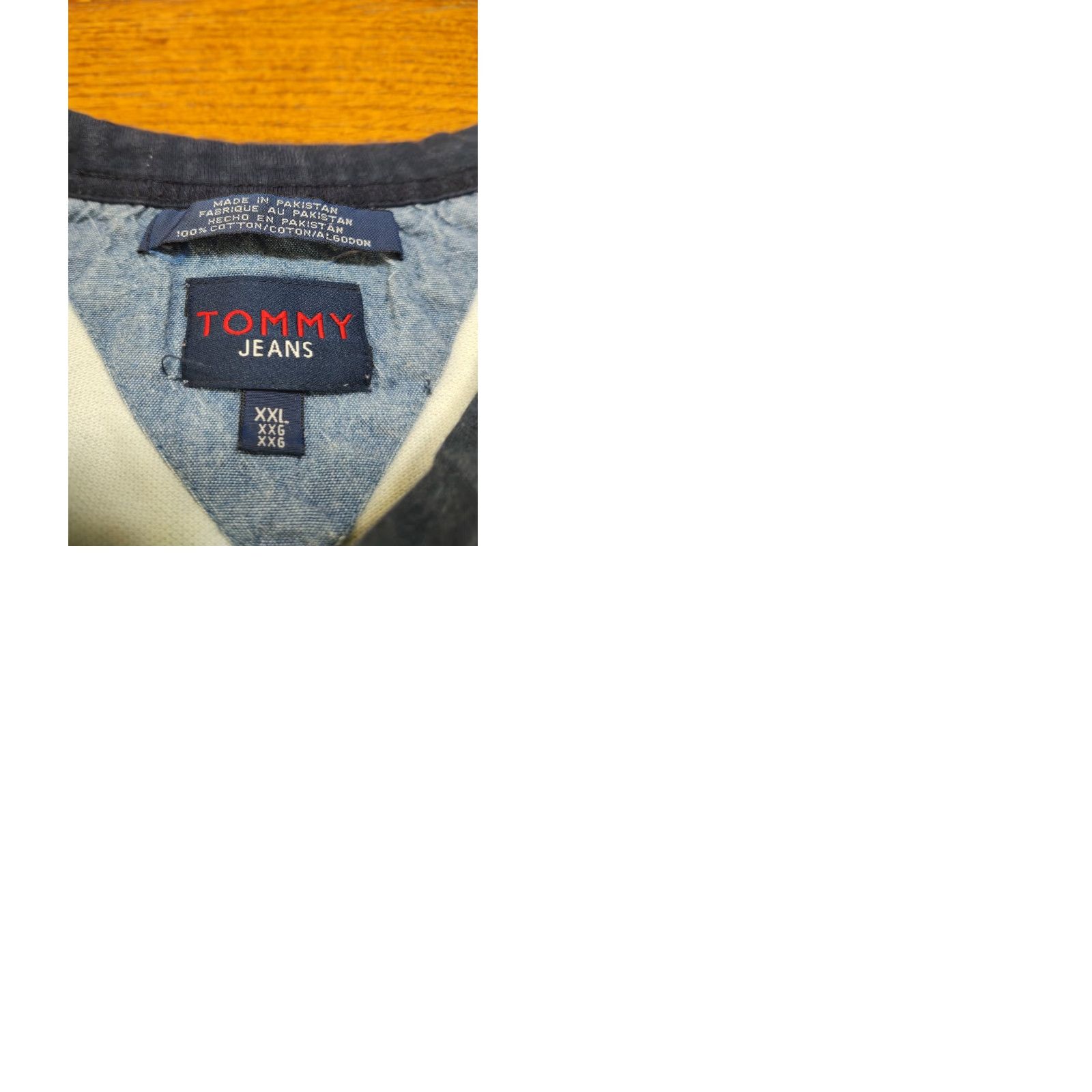 Tommy Hilfiger VINTAGE Tommy Jeans Striped Logo Long Sleeve T Shirt Mens 2XL Blue Size US XXL / EU 58 / 5 - 9 Thumbnail