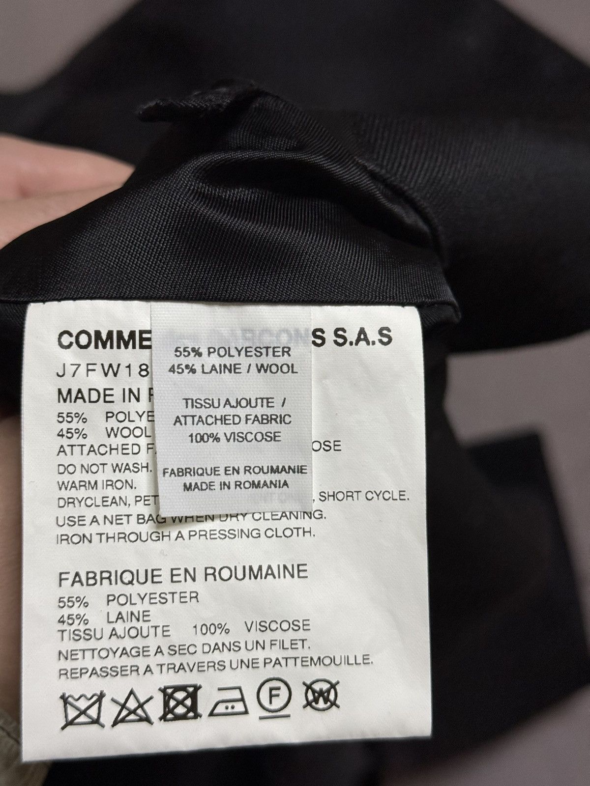 Comme des Garcons × Supreme Supreme cdg comme des garcons shirt wool overcoat black Size US L / EU 52-54 / 3 - 6 Thumbnail
