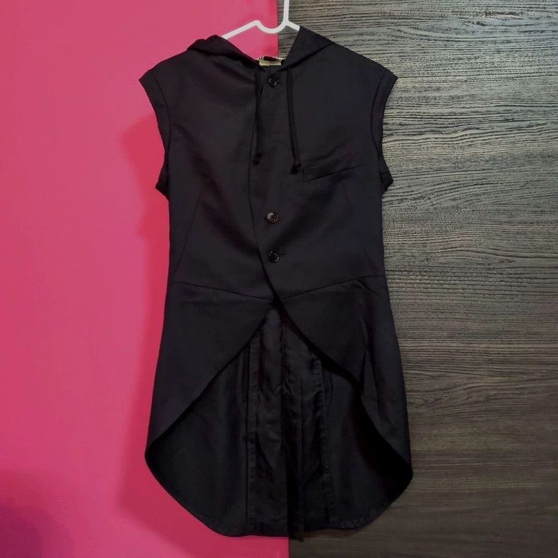 Comme des Garcons CDG Black Sleeveless Vest Blazer - dmc Size US S / EU 44-46 / 1 - 1 Thumbnail
