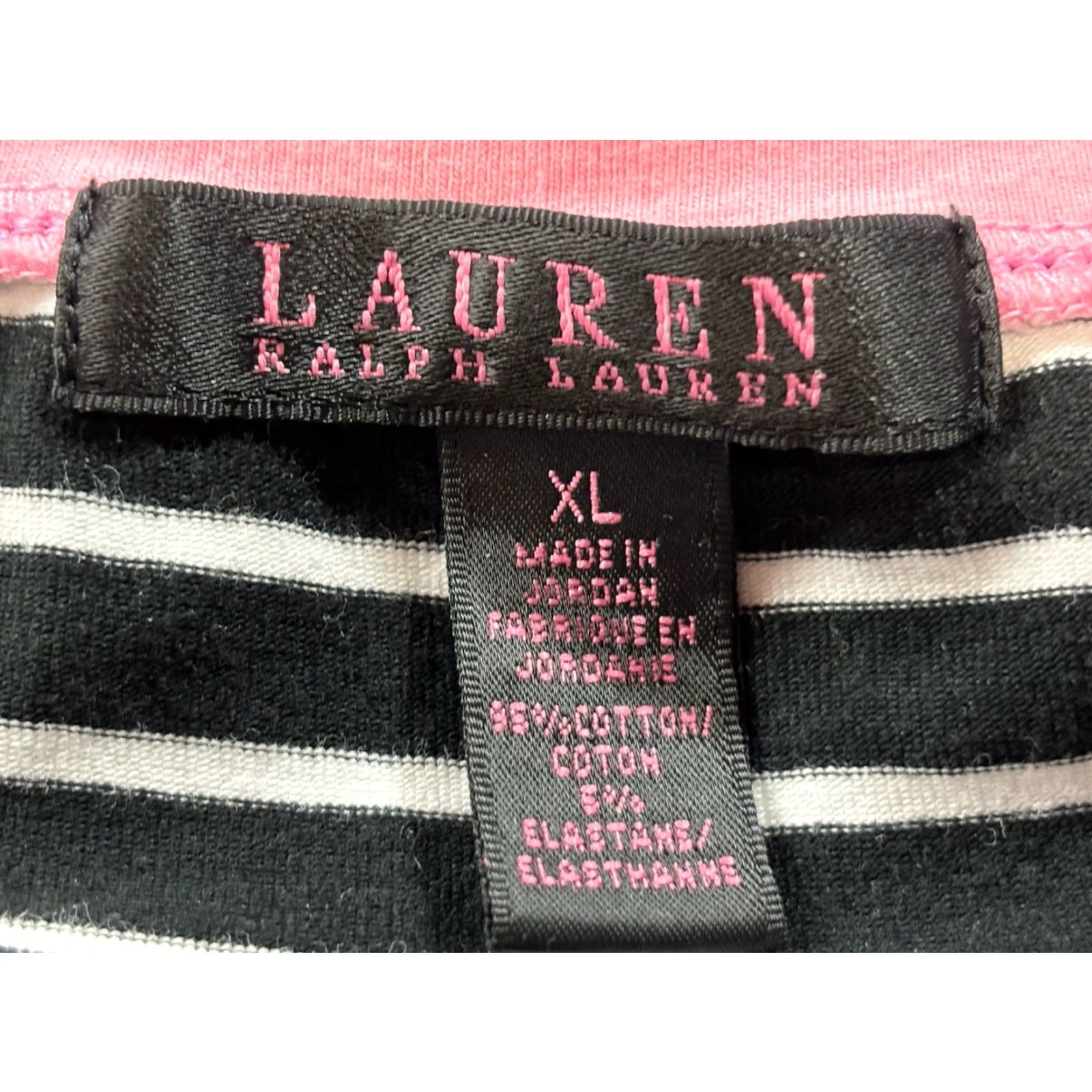 Ralph Lauren Lauren Ralph Lauren Dress Women XL Striped Maxi Tank Black White Pink Monogram Size XL / US 12-14 / IT 48-50 - 7 Thumbnail