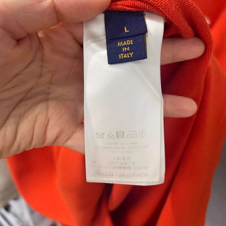 Louis Vuitton LOUIS VUITTON Orange paper clip embroidered logo knit short Size US L / EU 52-54 / 3 - 4 Thumbnail