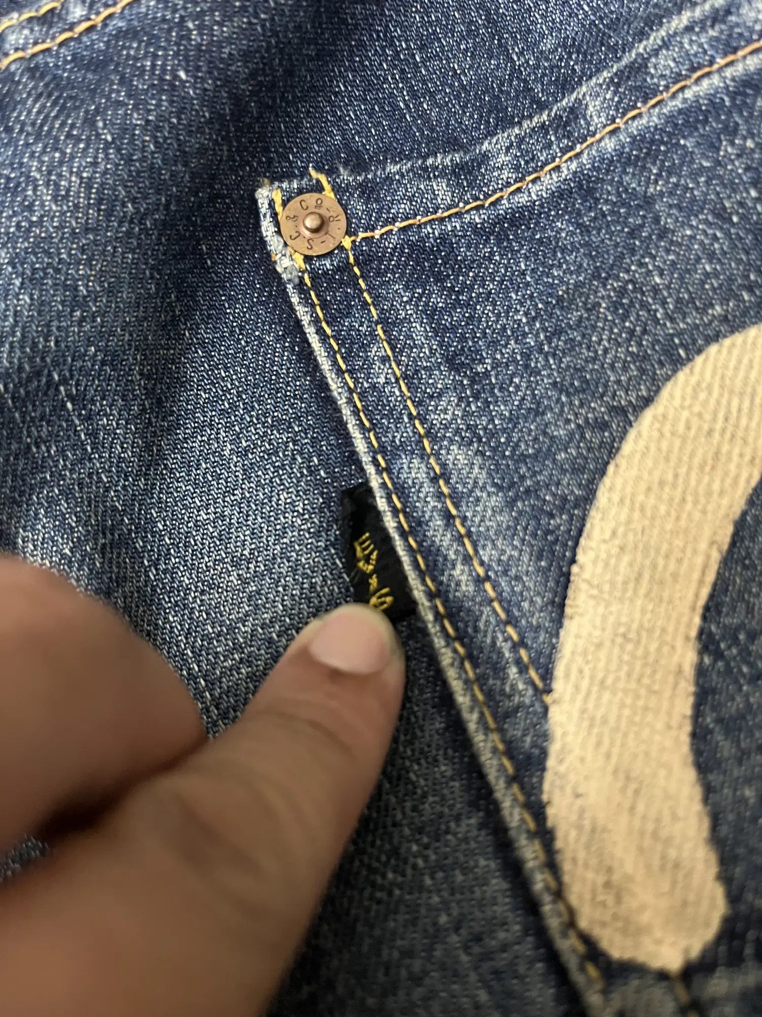 Evisu Evisu Dowluck Wide Leg Denim Size US 34 / EU 50 - 8 Thumbnail