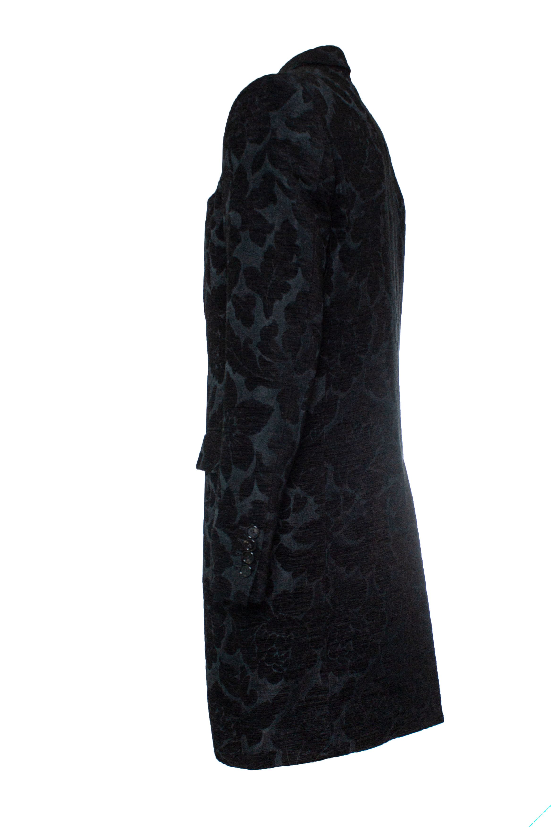 Dolce & Gabbana Dolce & Gabbana, Black jacquard woven coat Size US L / EU 52-54 / 3 - 3 Thumbnail