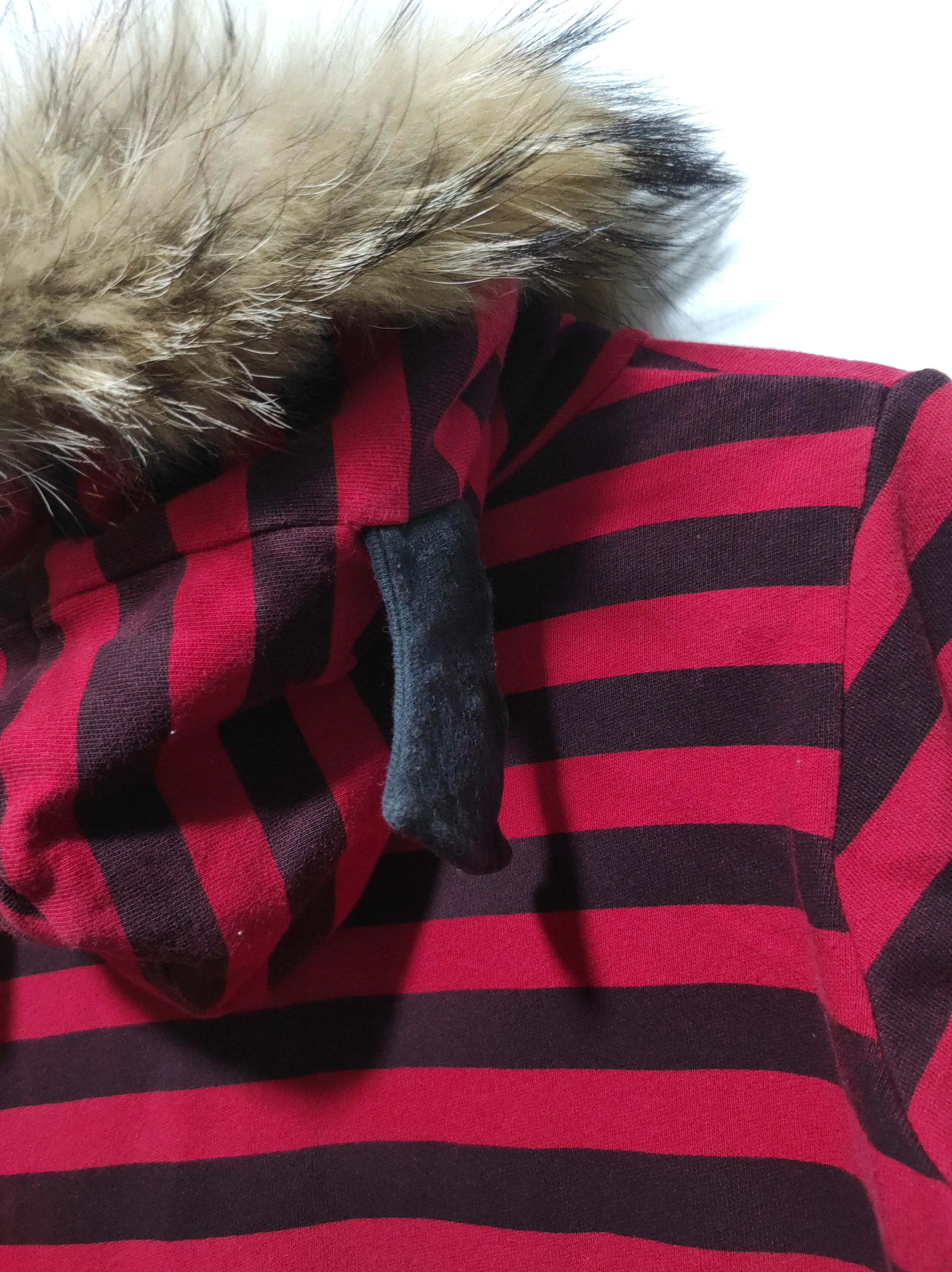 If Six Was Nine Head Punk Stripe Skull Zip Fur Hoodie Ifsixwasnine Lgb Style Size US S / EU 44-46 / 1 - 17 Thumbnail