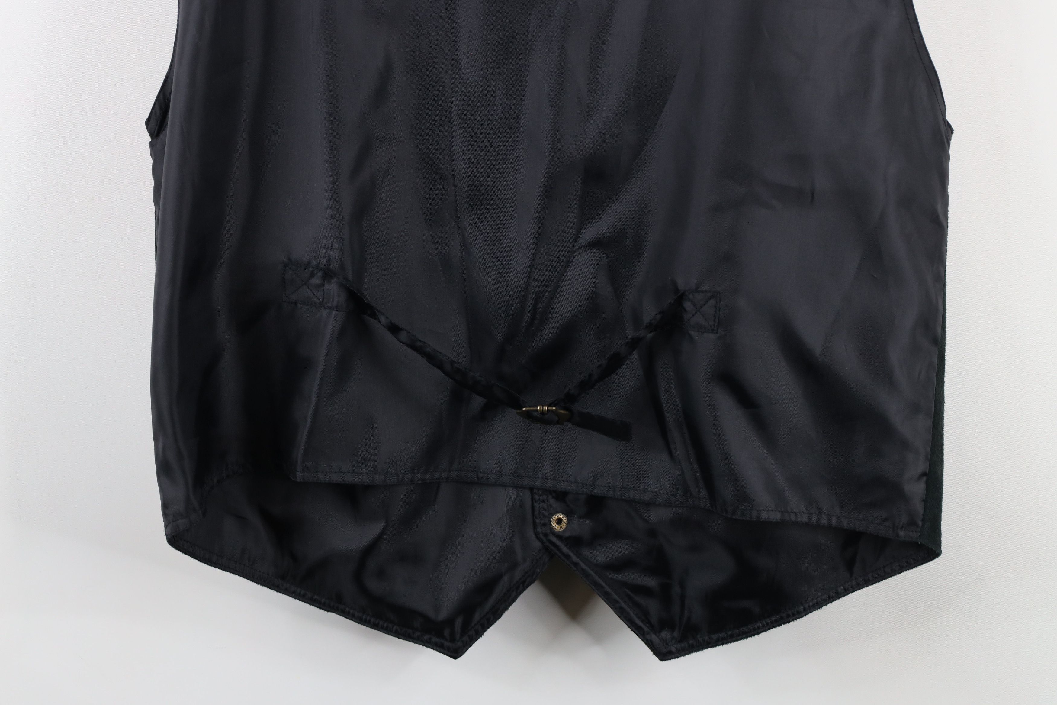 Vintage Vintage 90s Streetwear Suede Leather Buckle Back Vest Jacket Size US L / EU 52-54 / 3 - 12 Thumbnail
