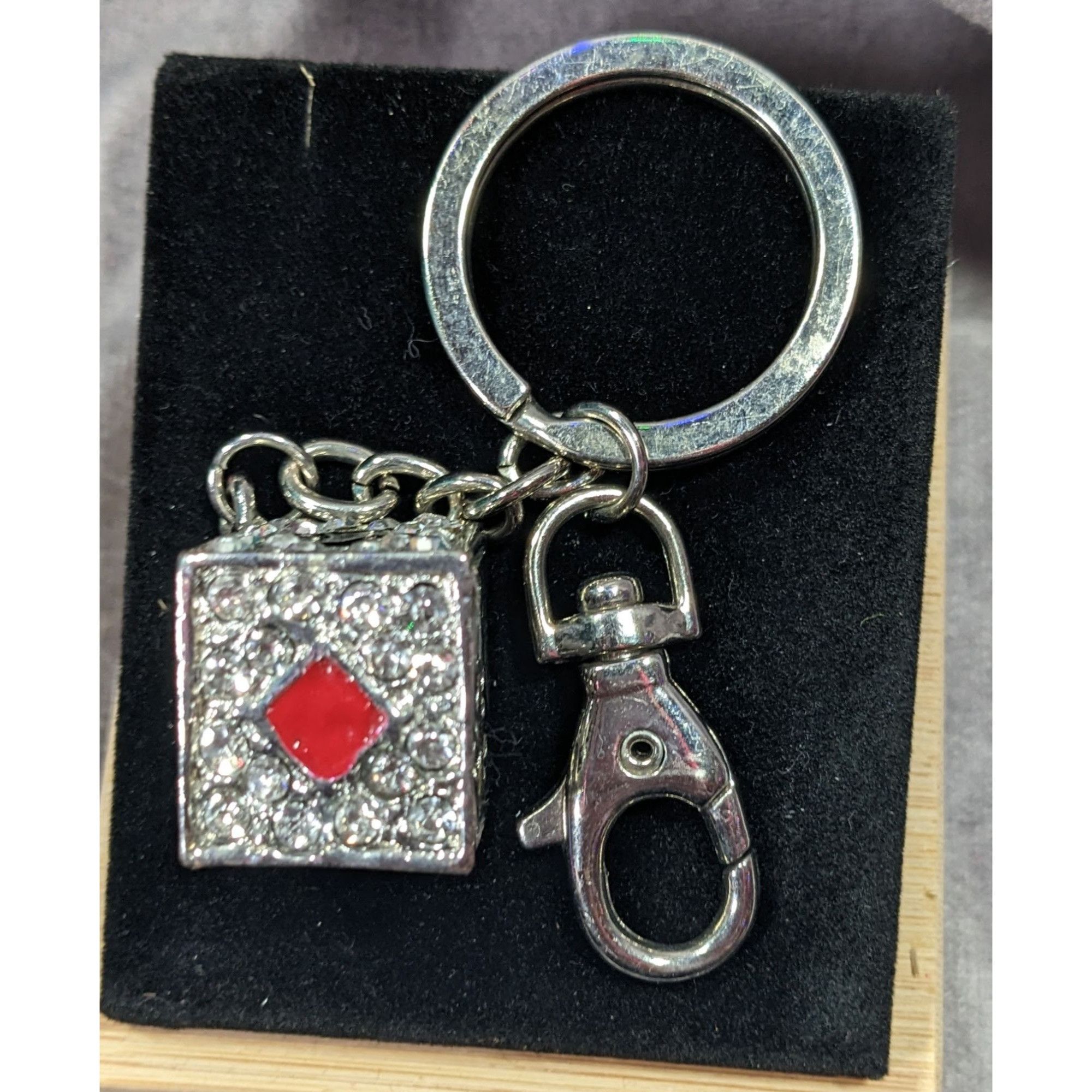 Other Las Vegas Souvenir Sparkly Rhinestone Dice Keychain Size ONE SIZE - 7 Thumbnail