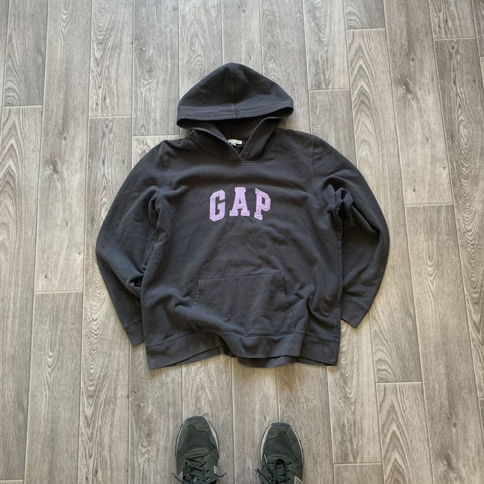 Vintage Vintage Washed Gap Brown Y2K Kylie Jenner big logo hoodie | Grailed