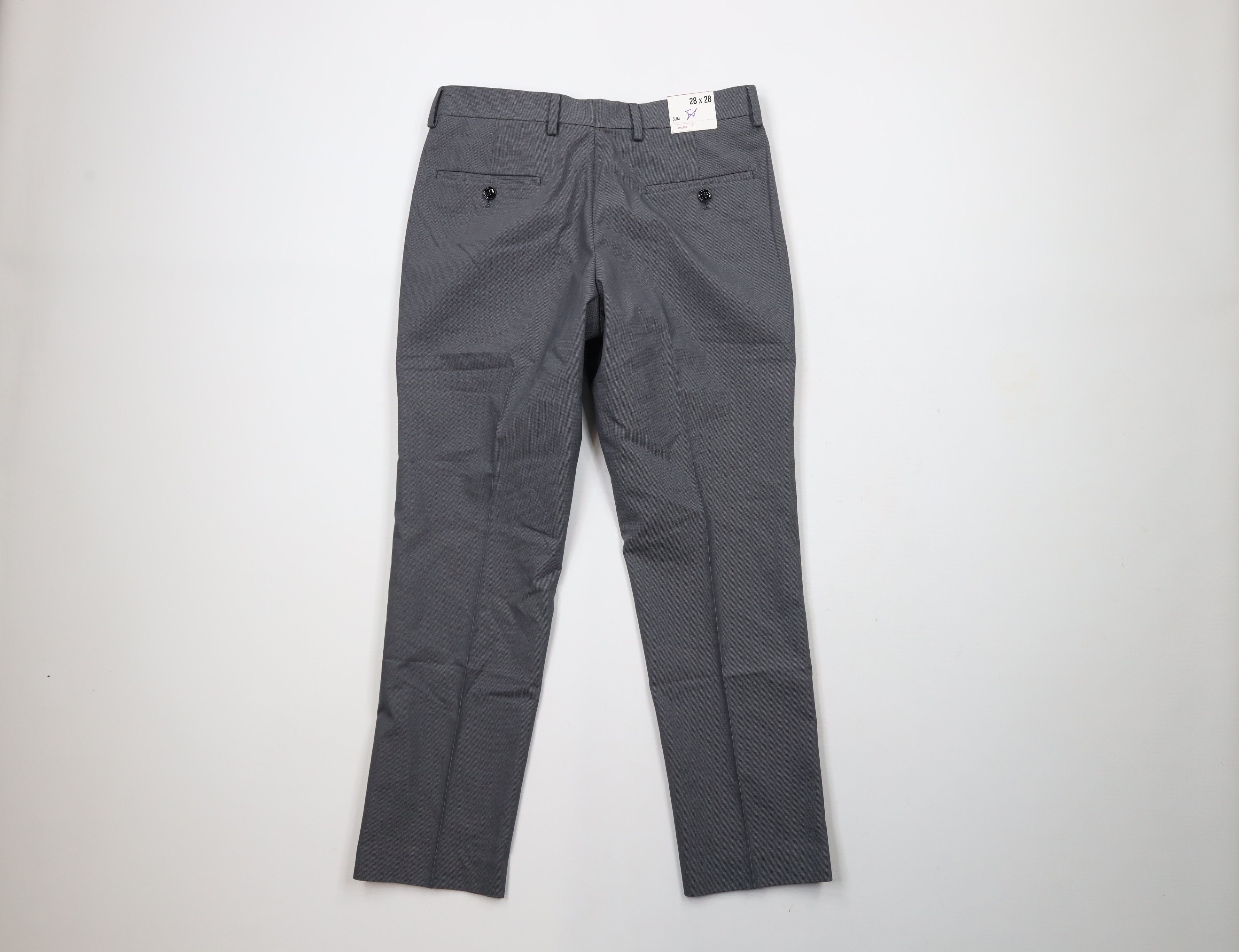 Express × Vintage New Express Stretch Flat Front Chino Pants Trousers Slacks Size 28" / US 6 / IT 42 - 8 Thumbnail