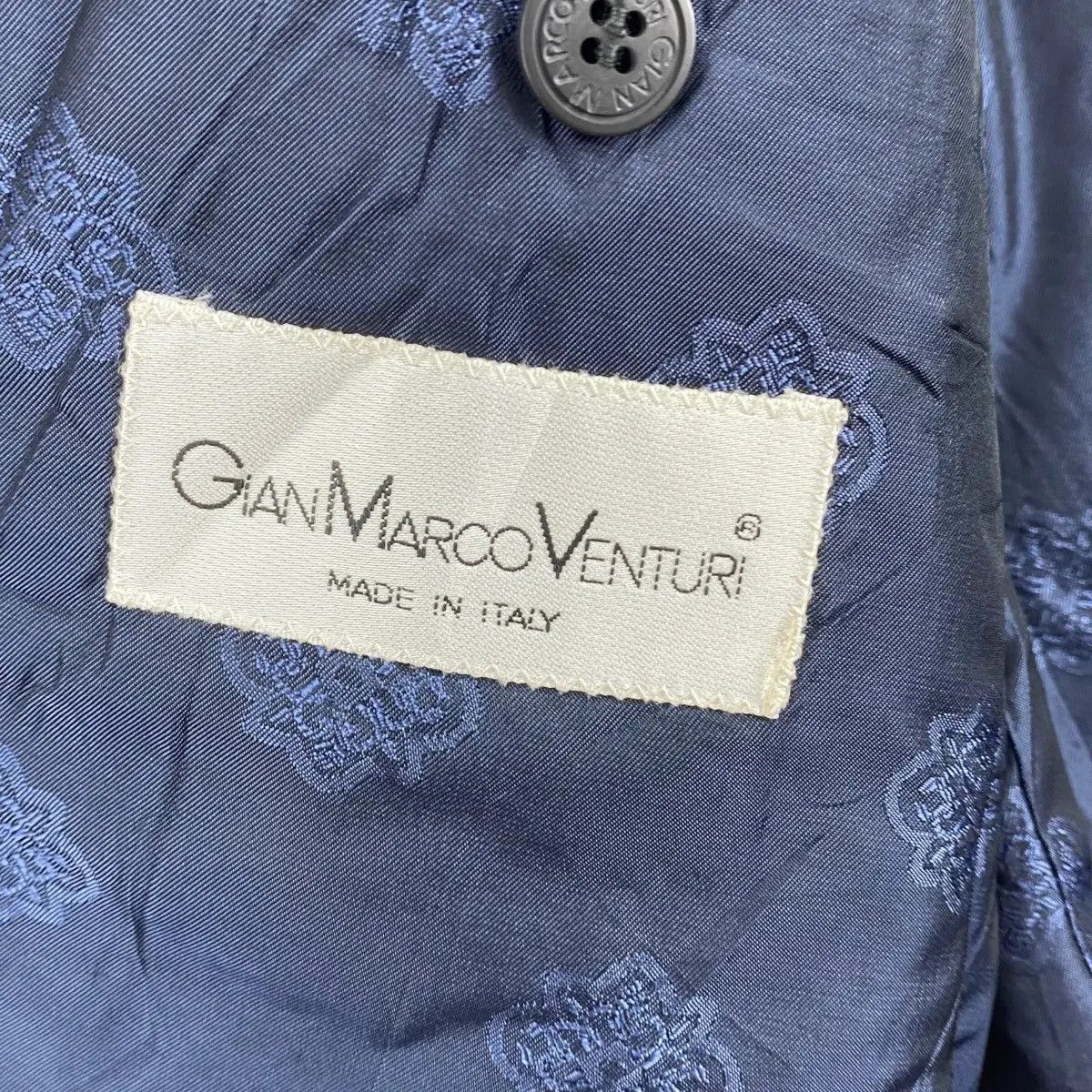 GianMarco Venturi Vtg GIAN MARCO VENTURI Made In Italy Purple Blazer 2 Button Size 40R - 8 Thumbnail