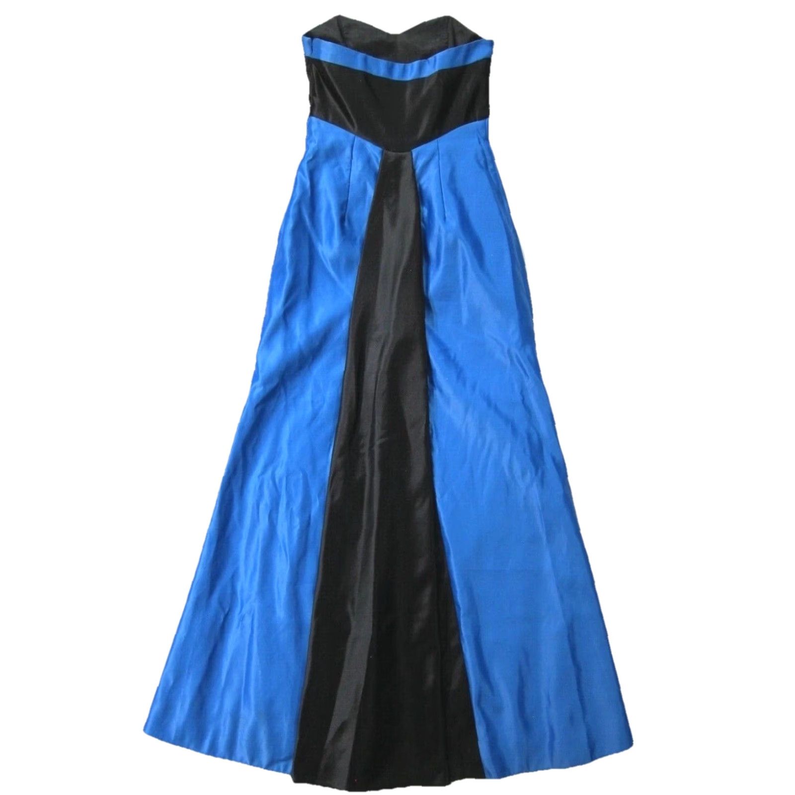 Vintage VINTAGE Jessica McClintock Gunne Sax Blue Black Bow Sleeveless Long Dress 5/S Size S / US 4 / IT 40 - 2 Thumbnail