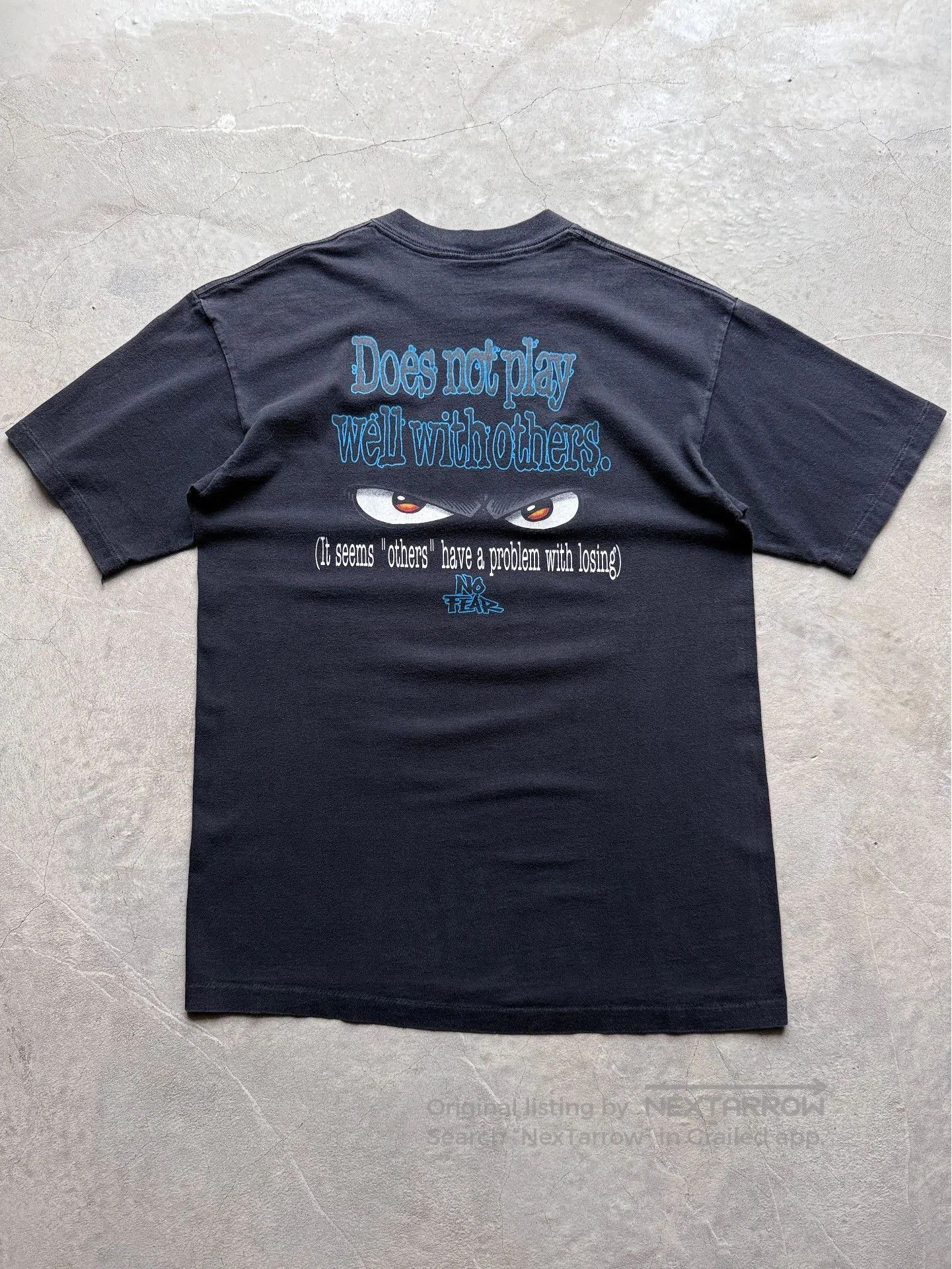Vintage Vintage 90s Nofear Opium Graphic Tee. Size US L / EU 52-54 / 3 - 5 Thumbnail