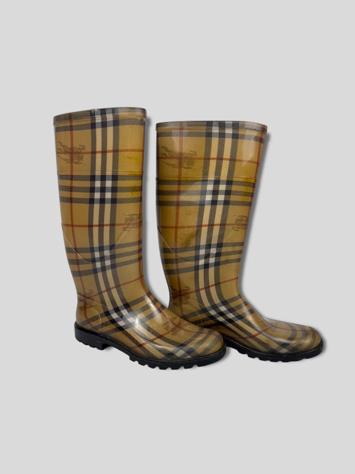 Burberry Burberry Rain Boots Nova Check Y2K Size US 6 / IT 36 - 1 Thumbnail