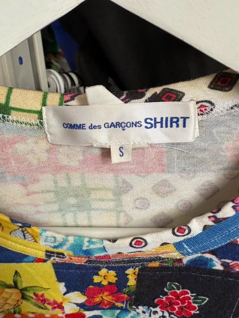 Comme des Garcons Comme Des Garcons Floral Patchwork Long Sleeve T-shirt, Si Size S / US 4 / IT 40 - 4 Thumbnail