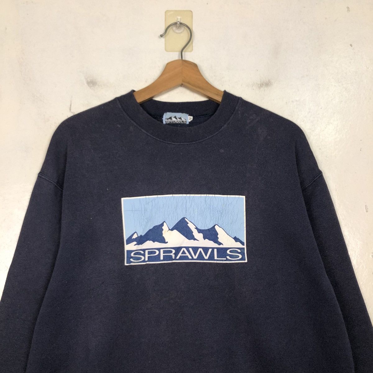 Vintage 📌Vintage Sweatshirt Crewneck Sprawls Big Logo Design Size US M / EU 48-50 / 2 - 5 Thumbnail