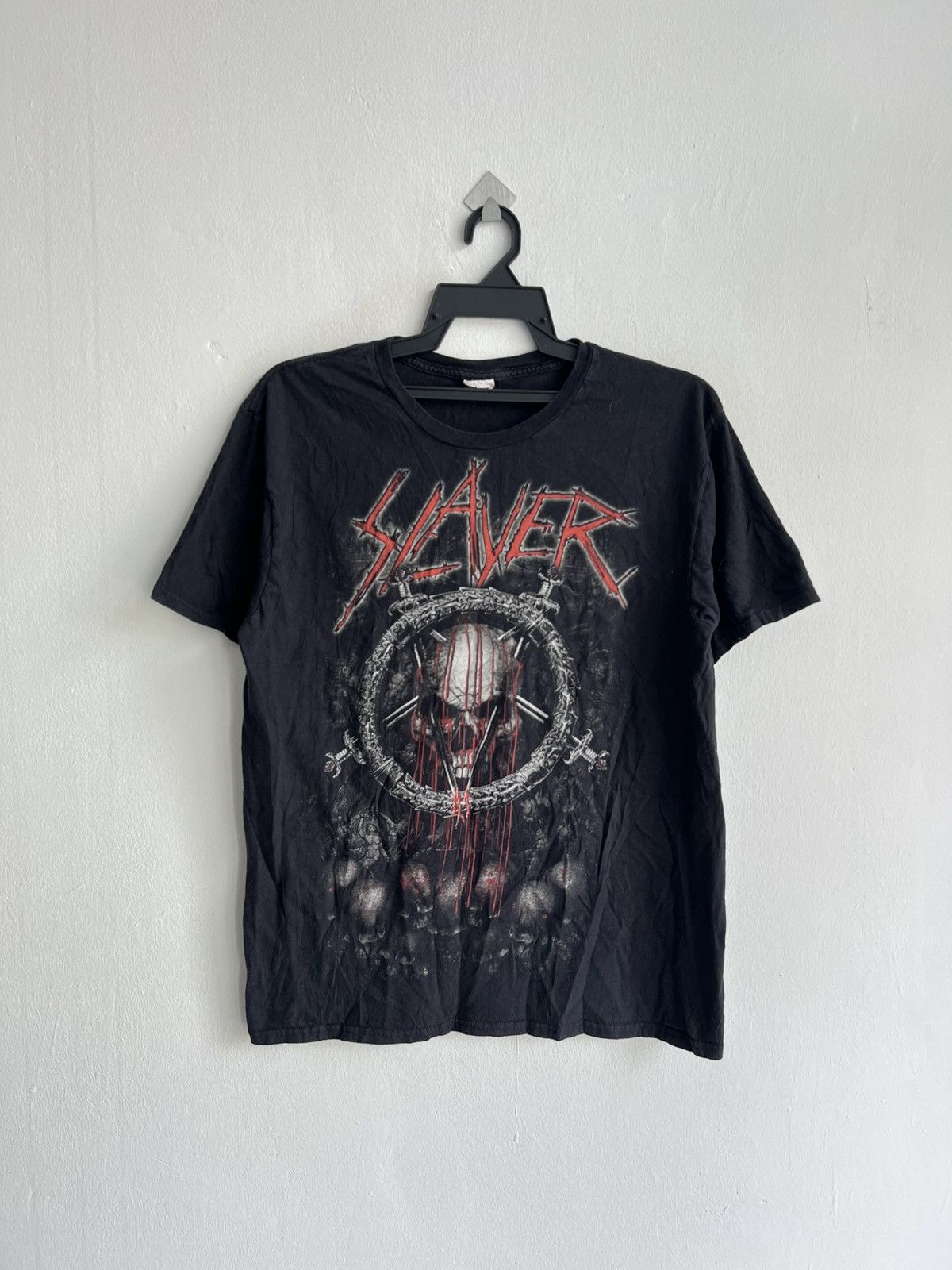 Vintage 2004 Slayer Thrash Metal California Skulls Shirt