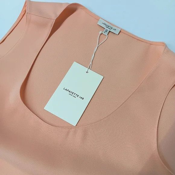 Lafayette 148 LAFAYETTE 148 NEW YORK Finley Pink Dusk Silk Blouse - (S) Size S / US 4 / IT 40 - 11 Thumbnail