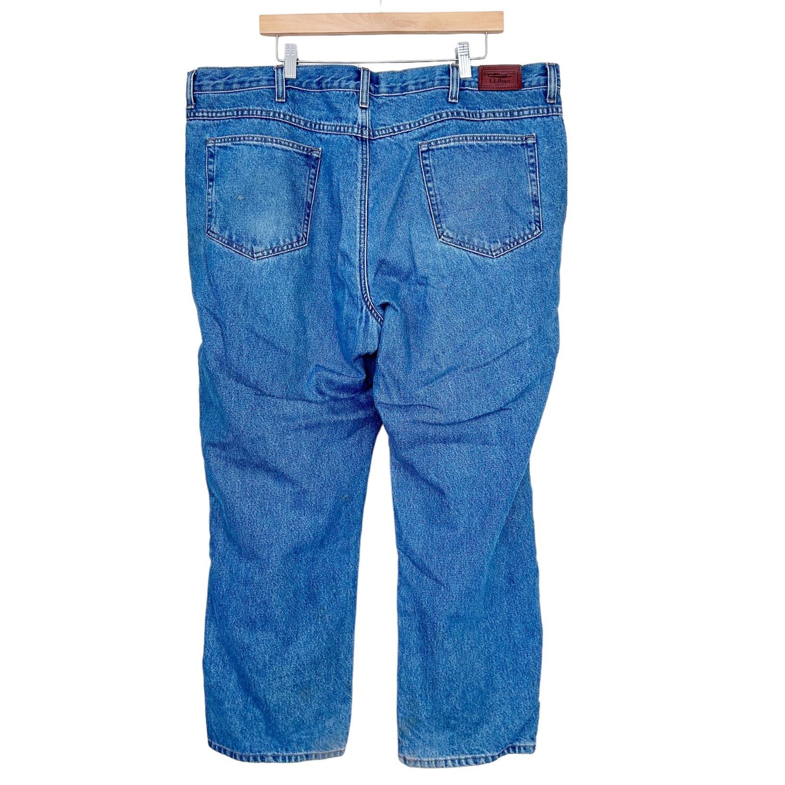 L.L. Bean LL Bean Flannel Lined Jeans Sz 44x29 Size US 44 / EU 60 - 6 Thumbnail