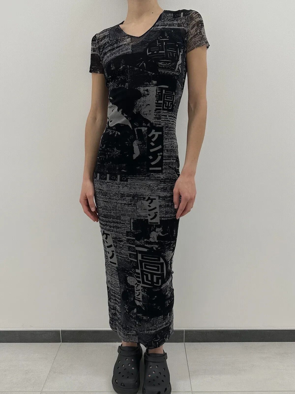Kenzo Vintage Kenzo Jeans Sheer Mesh Long Dress Asian Tokyo y2k Size M / US 6-8 / IT 42-44 - 7 Thumbnail