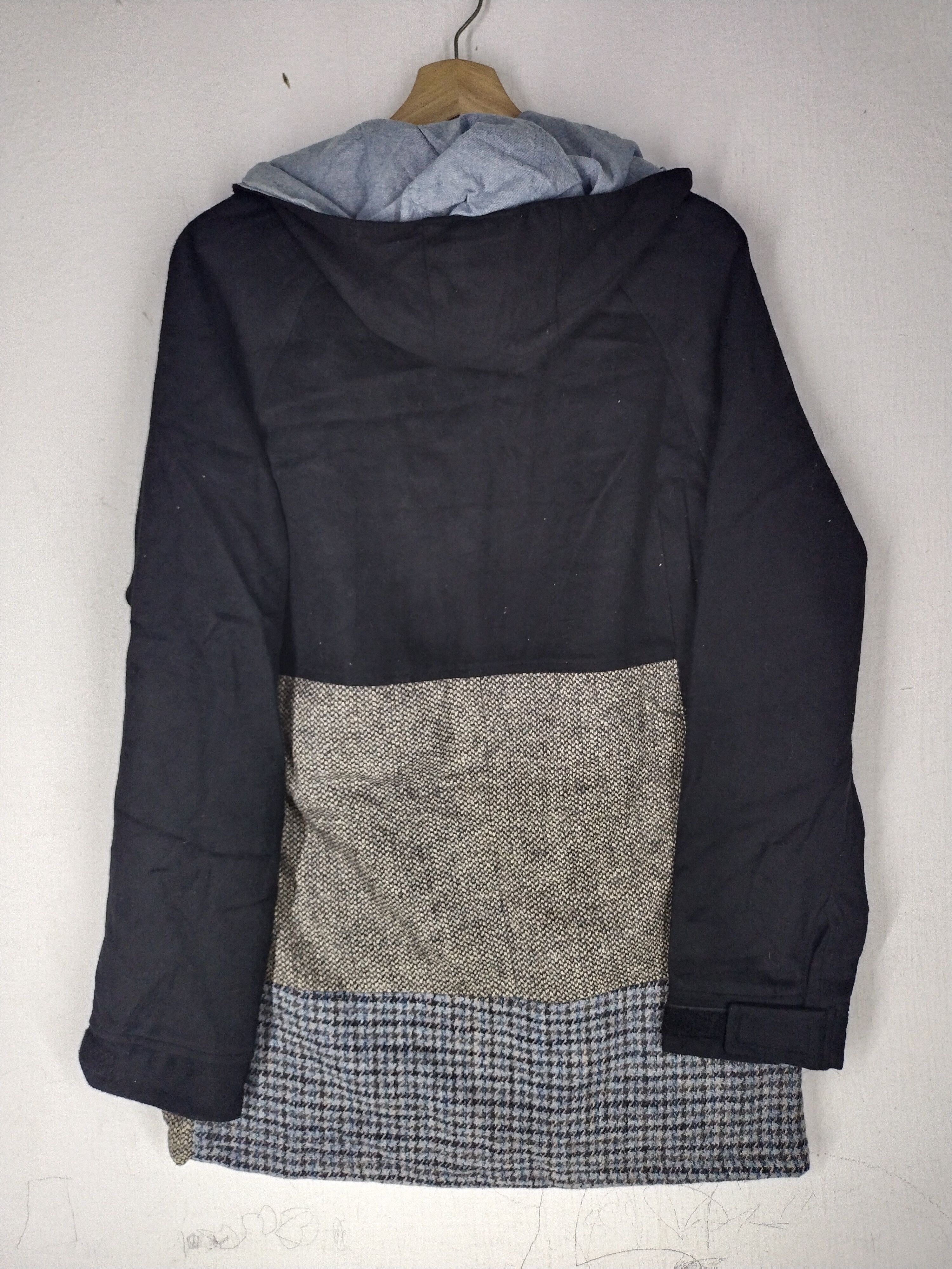 Harris Tweed × Vintage Harris Tweed KMK Pure New Wool Hoodie Jacket Size US M / EU 48-50 / 2 - 5 Thumbnail