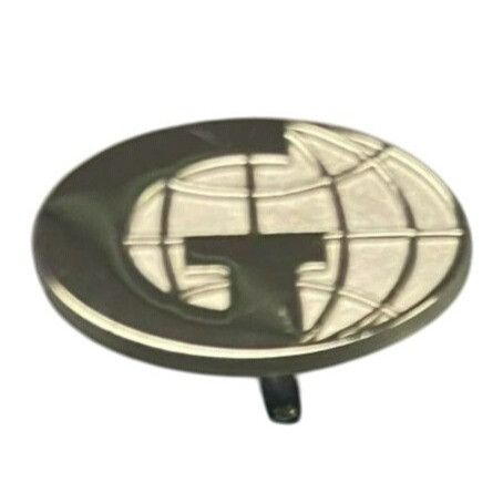 Other Vintage signed RFL Oval Silver Tone Cufflink (1) With Emboss Size ONE SIZE - 1 Thumbnail