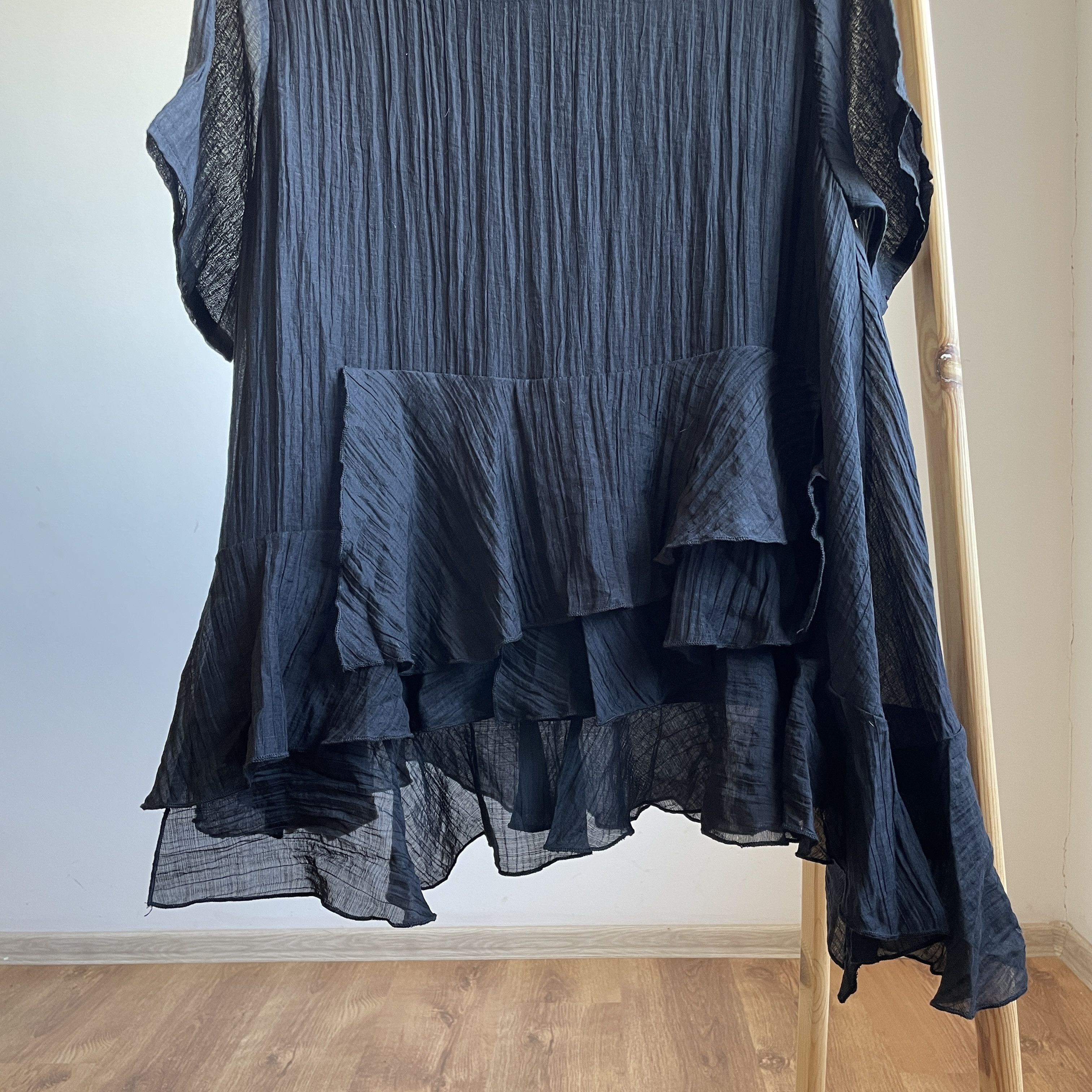 Other Frank Usher Lagenlook Layered Pleated Top Size S/M Size M / US 6-8 / IT 42-44 - 6 Thumbnail