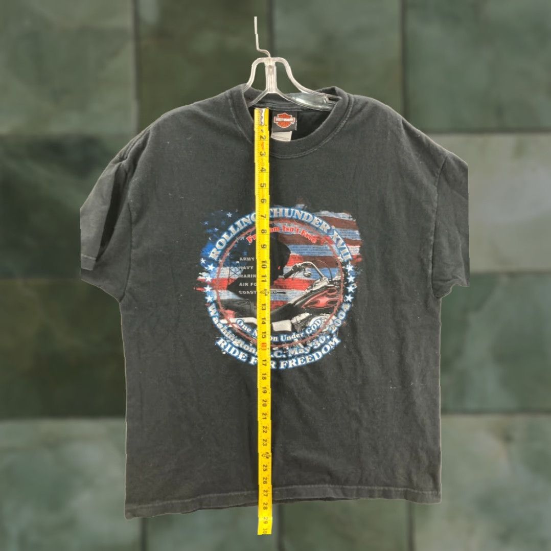 Harley Davidson VINTAGE Harley-Davidson Rolling Thunder XVII 2004 Washington DC Event T-Shirt Mens XL Black USA Made Size US XL / EU 56 / 4 - 4 Thumbnail