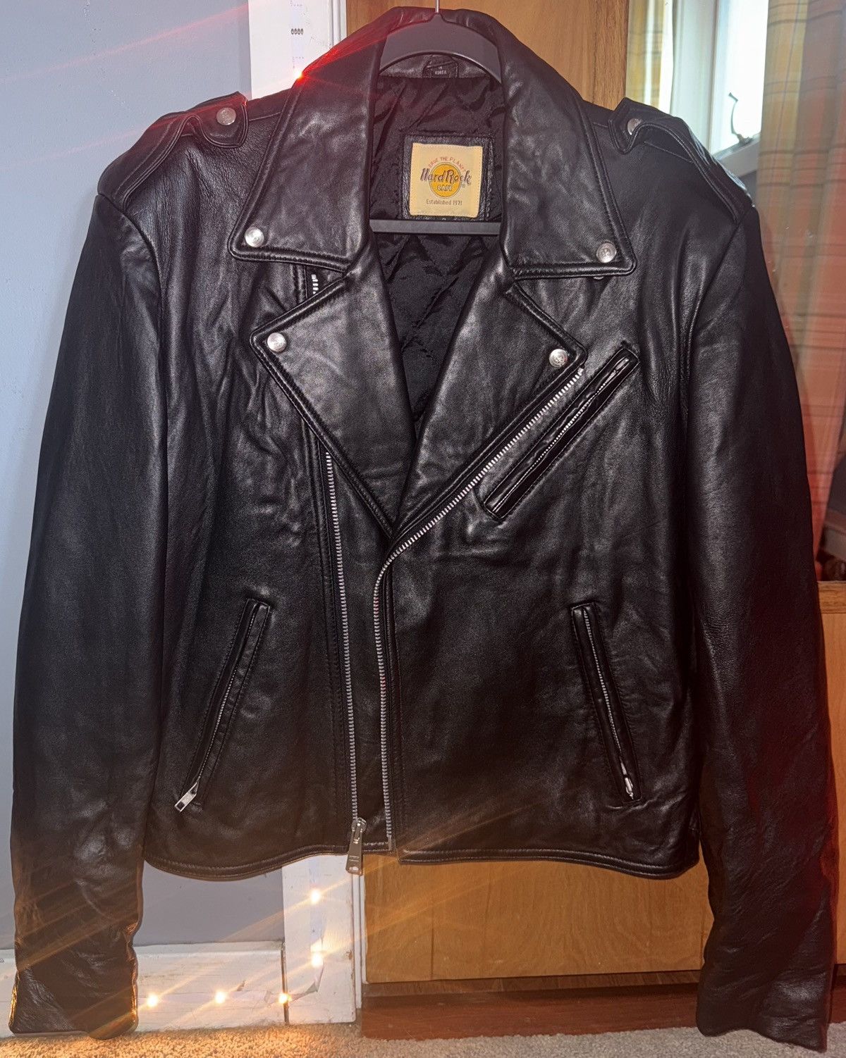 Hard Rock Cafe Old School Biker Jacket Size US S / EU 44-46 / 1 - 1 Thumbnail