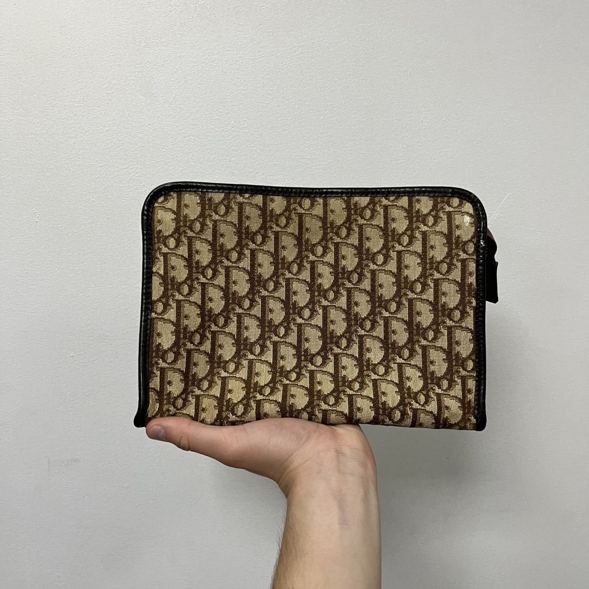 Dior Vintage Dior Monogram Clutch Bag Size ONE SIZE - 3 Thumbnail