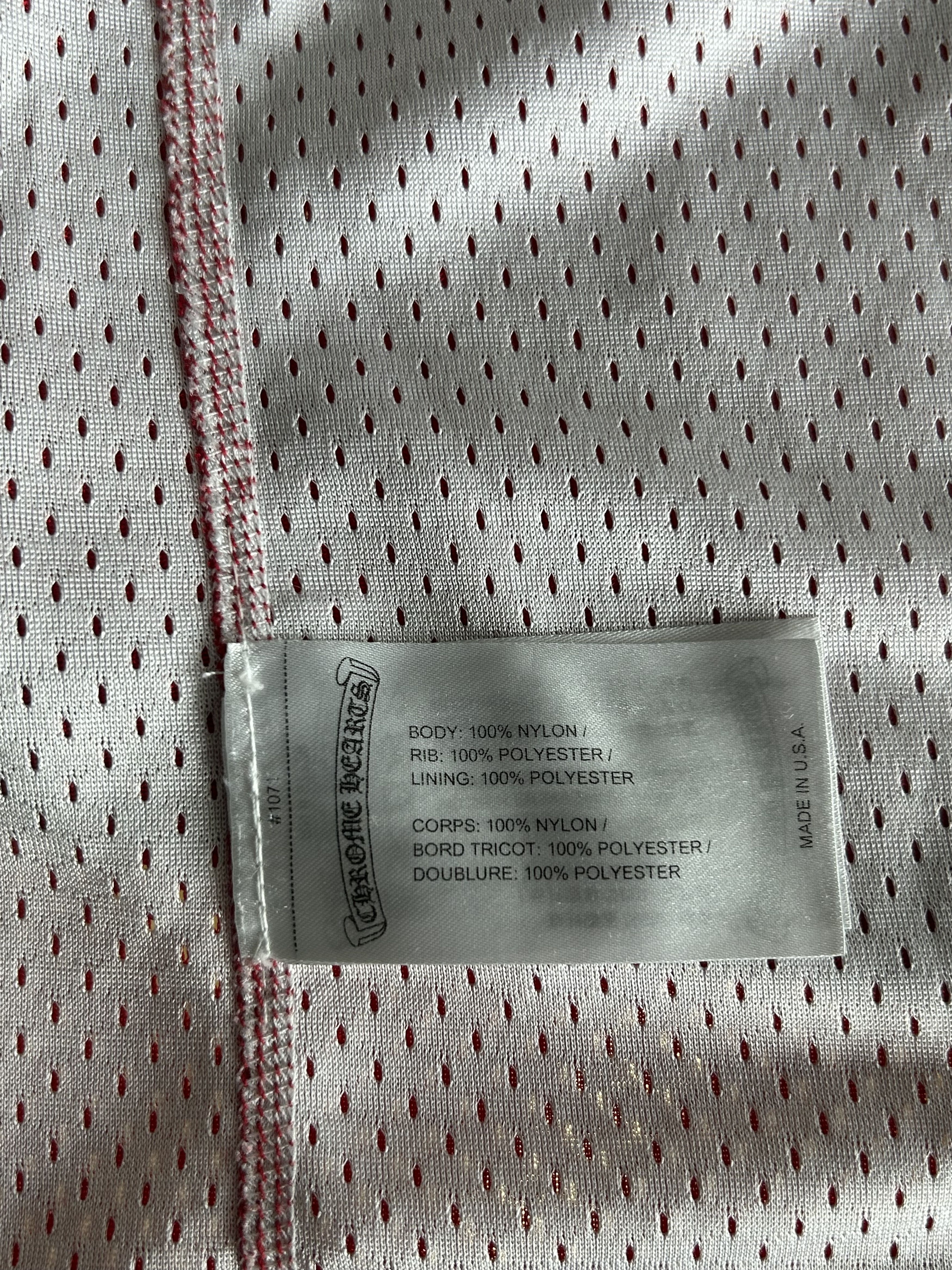 Chrome Hearts Matty Boy Red & White Team Form Reversible Mesh Jersey Size US M / EU 48-50 / 2 - 5 Thumbnail