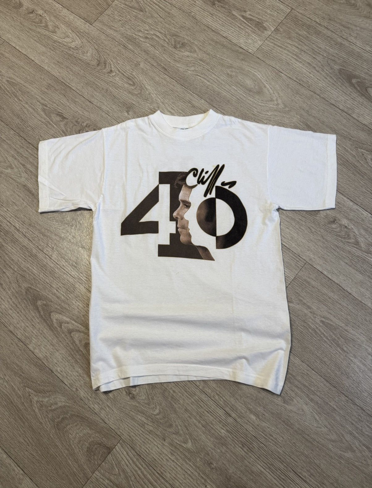 Band Tees 🔷Limited Vintage Cliff Richard 40th Anniversary T-shirt 90s🔷 Size US M / EU 48-50 / 2 - 1 Thumbnail
