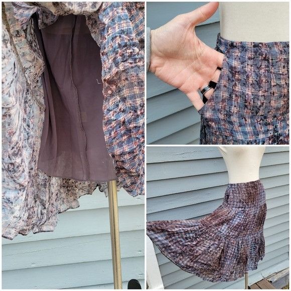 Other Peruvian Connection Flowy Summer Pleated Tiered Ruffle Flora Size 30" / US 8 / IT 44 - 7 Thumbnail